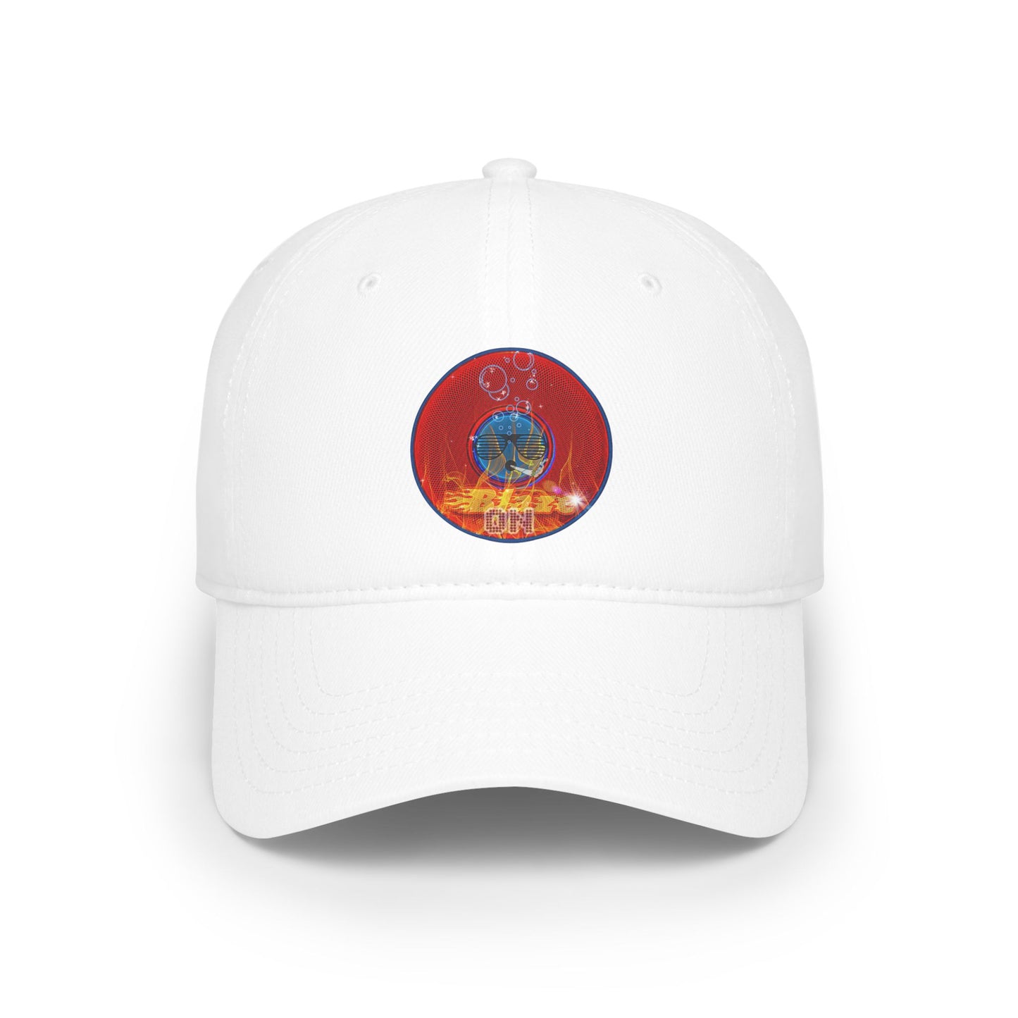 Lumpy Donut Baseball Cap - "The Blazed Donut Cap" - red phatty donut w/