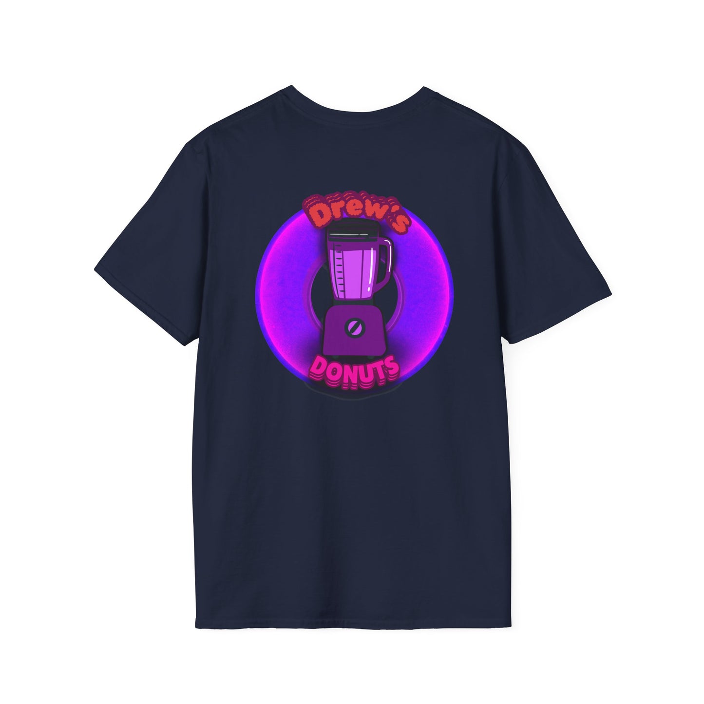 Classic Donut Tee - Unisex Soft-Style - "Drew's Donuts" - series 1.0 - purple donut