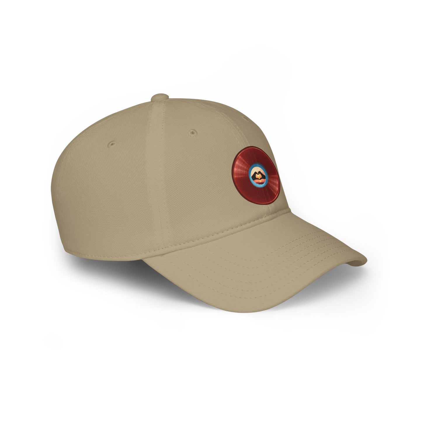Lumpy Donut Baseball Cap - "Waste of a Perfectly Good Baseball Cap" - variant 1 - vivid red donut w/