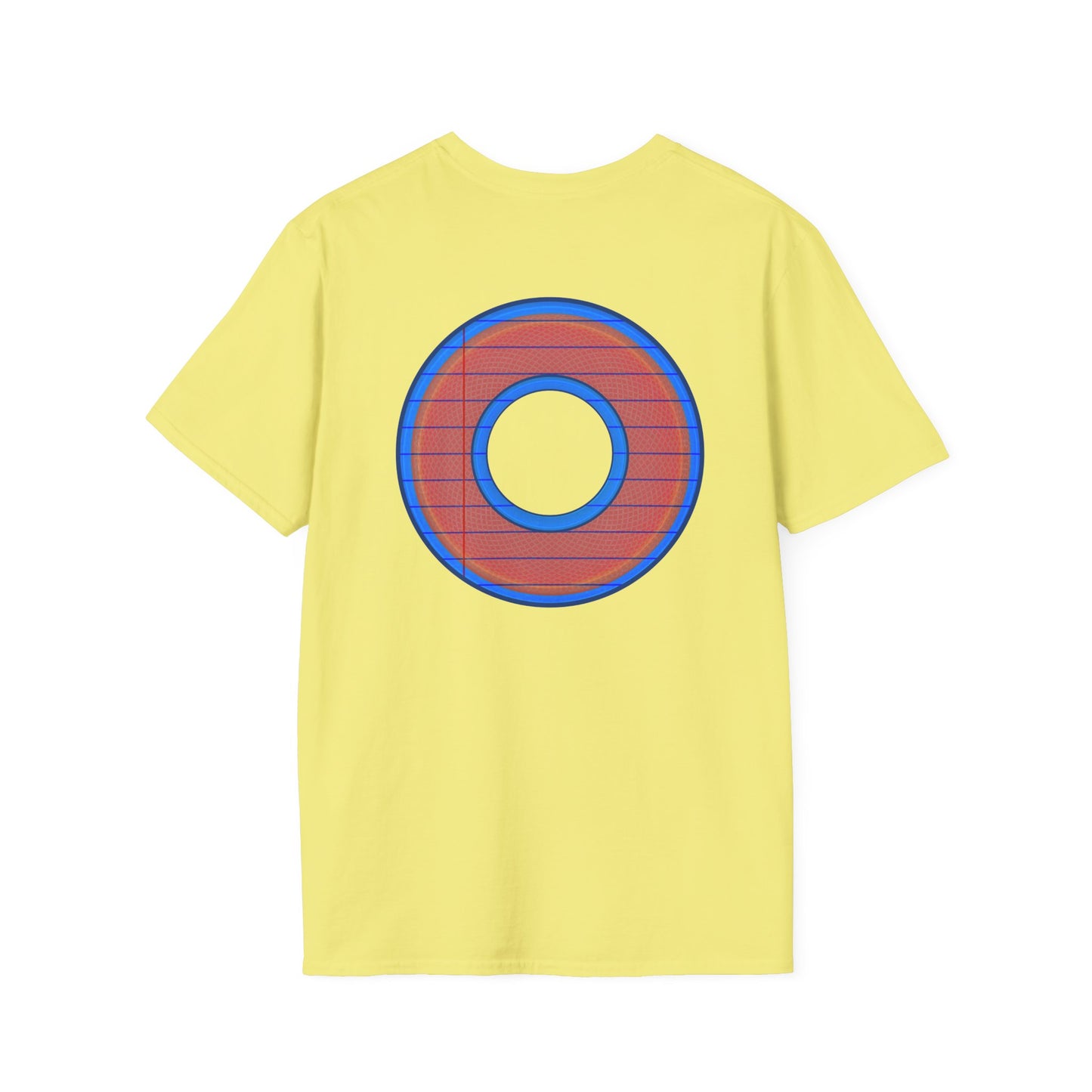 Classic Donut Tee - Unisex Soft-Style - "That's 1 Tasty Donut" - series 1.0  - variant 3 - red donut w/donut hole