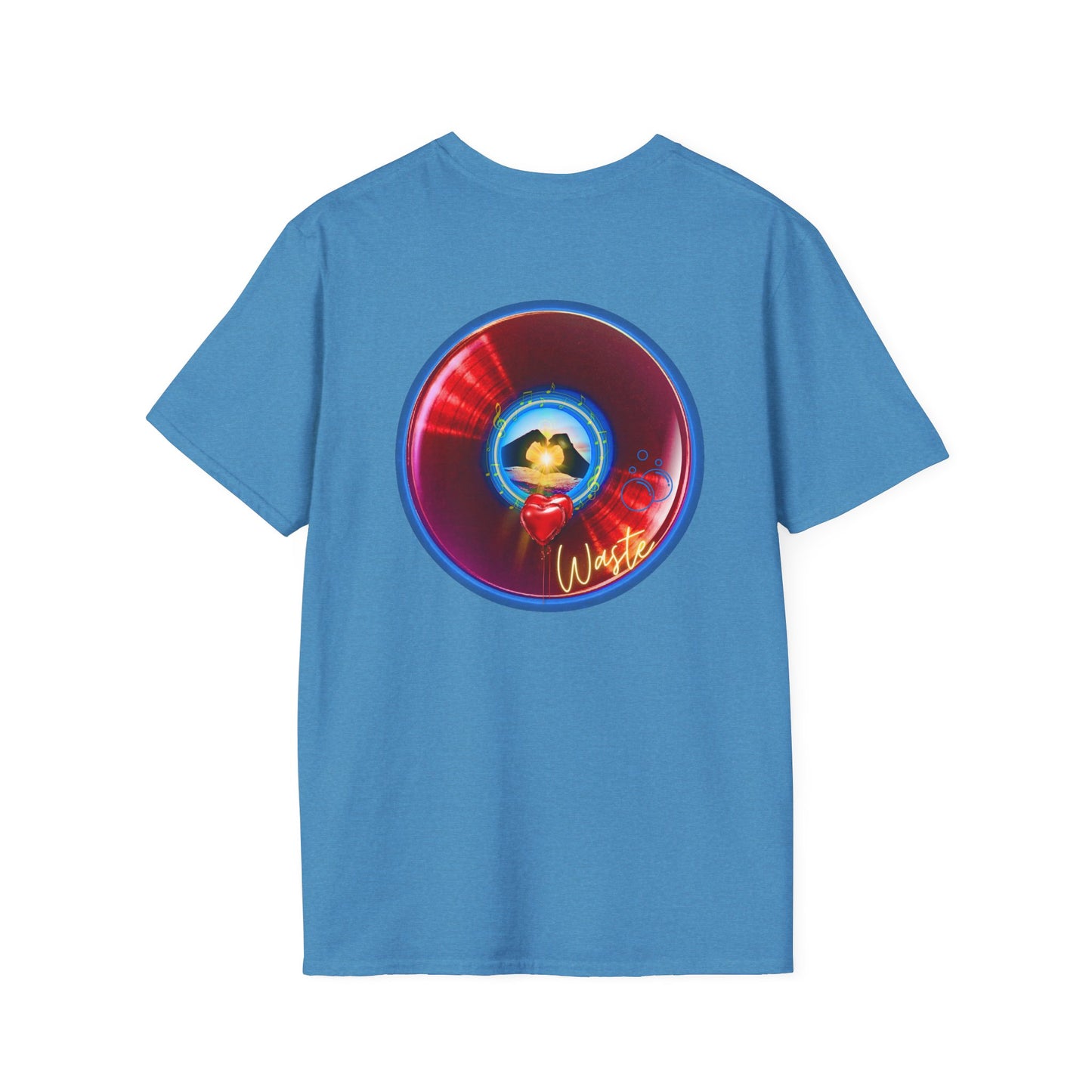 Classic Donut Tee - Unisex Soft-Style - "Wasted Donut" - series 1.0 - variant 2 - red donut