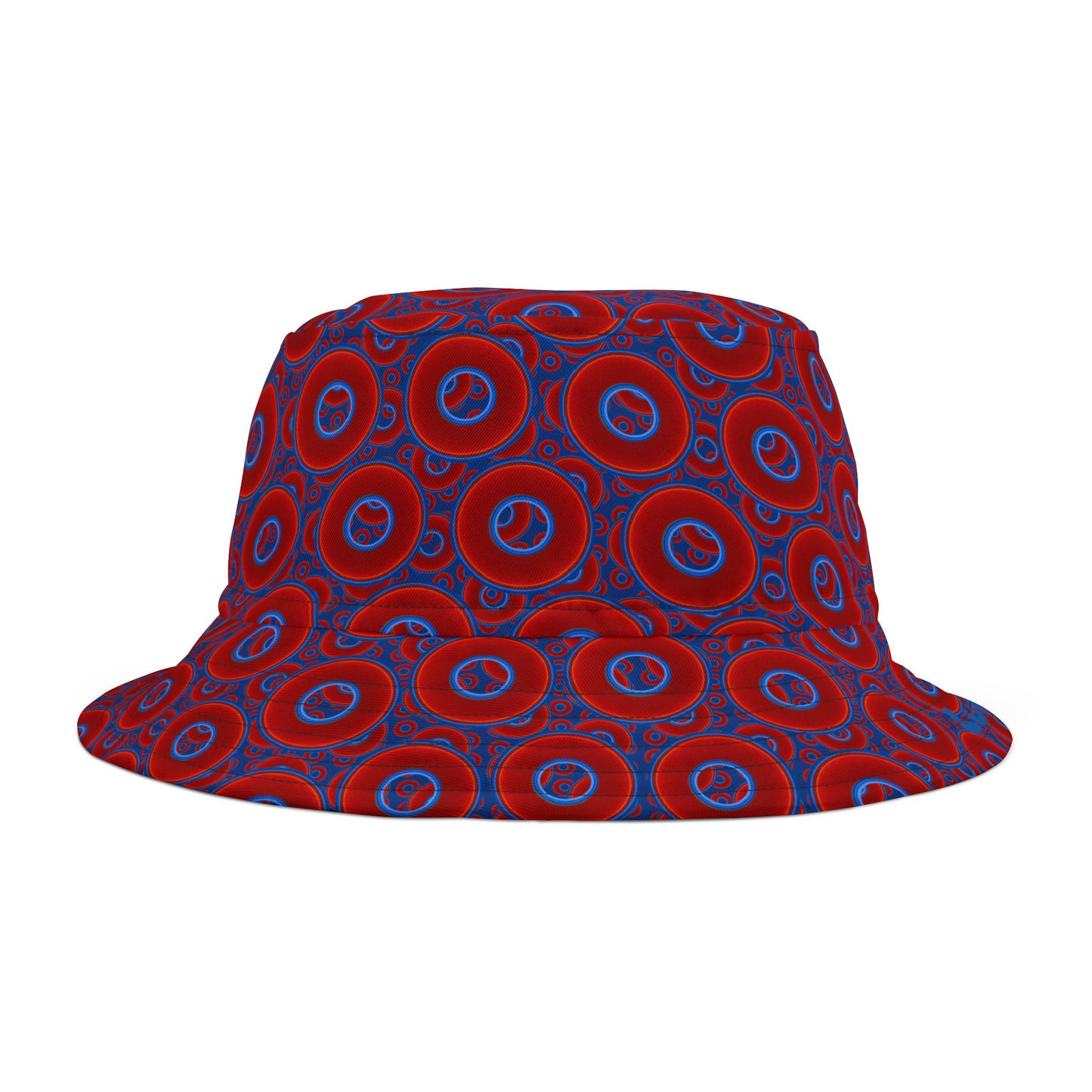 Phishermen's Cap - "Donut Universe" - red vivid donuts