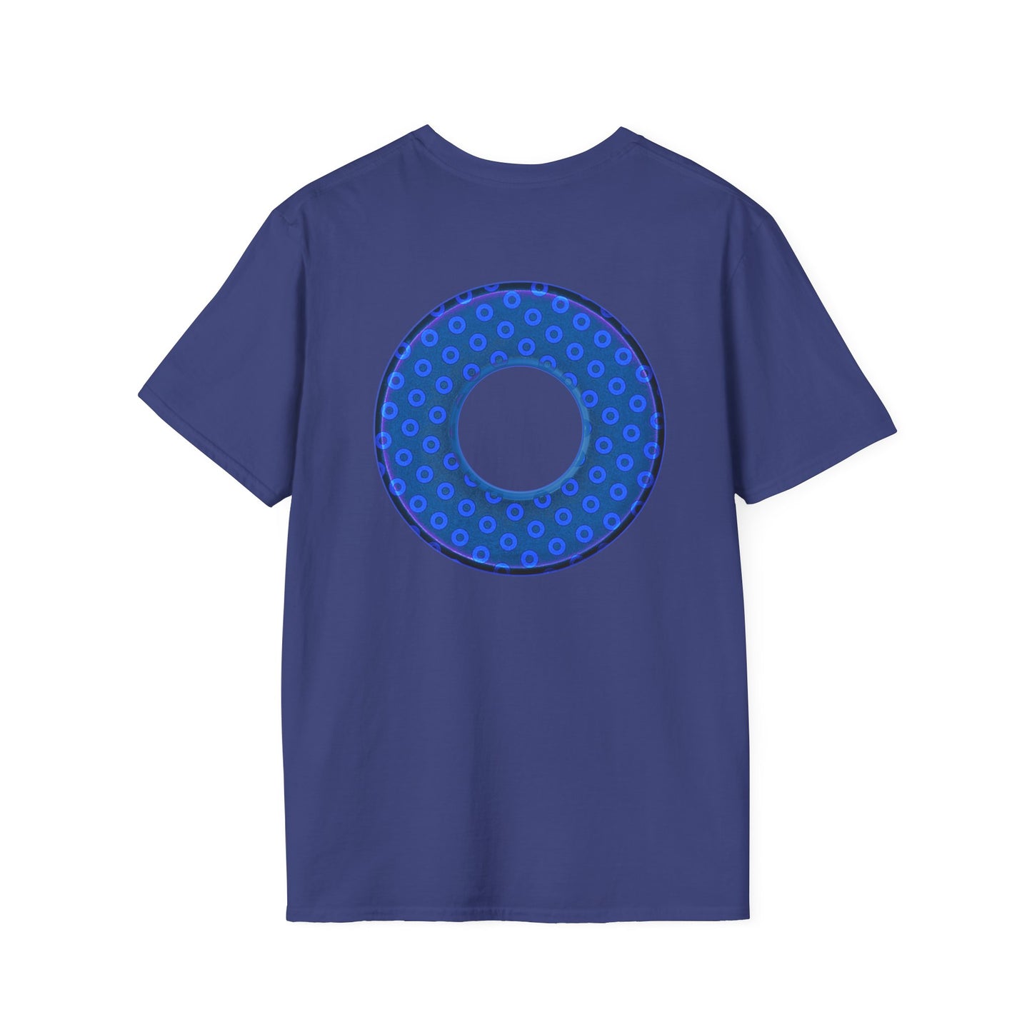 Plain Donuts/Unisex Soft-Style - "Plain Electric Paradoxical Donuts" - royal blue/dark blue donuts