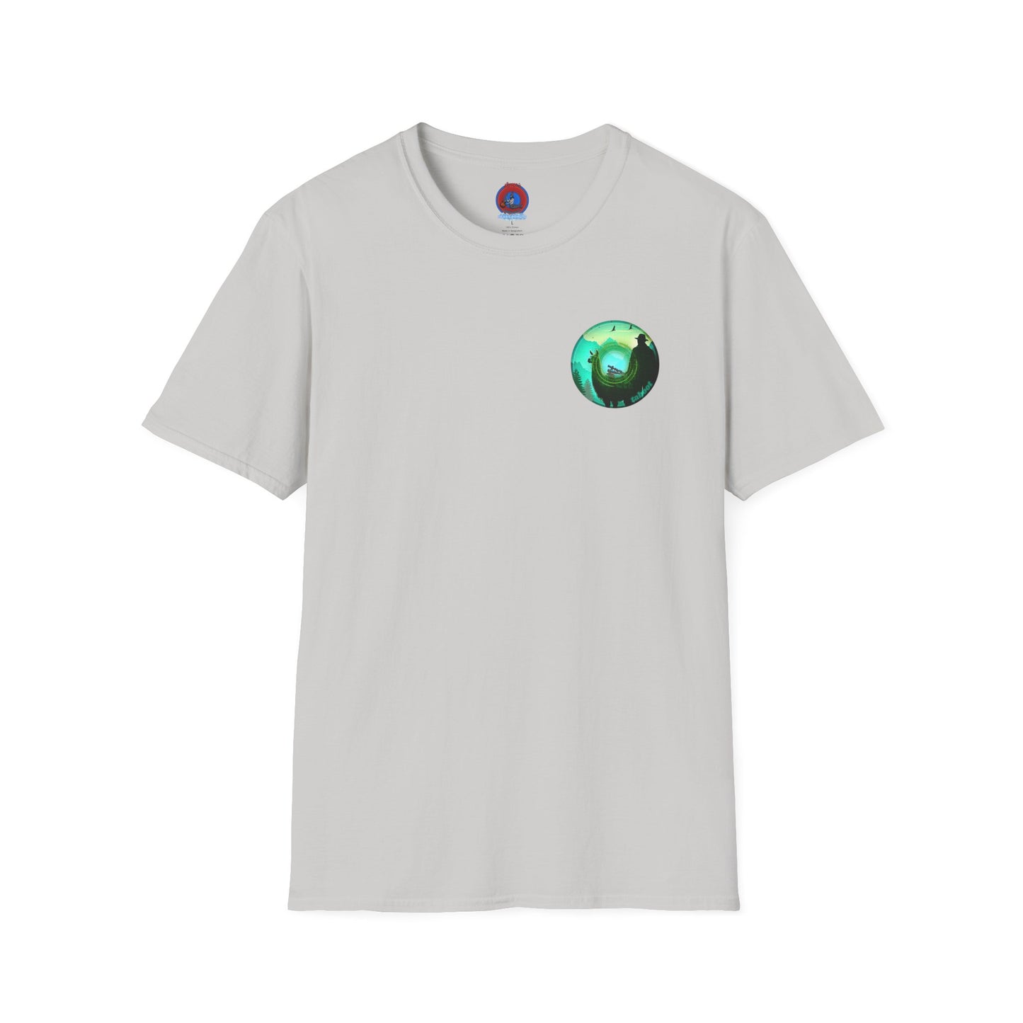 Classic Donut Tee - Unisex Soft-Style - "The Taboo(t) Donut" - green/picture donut