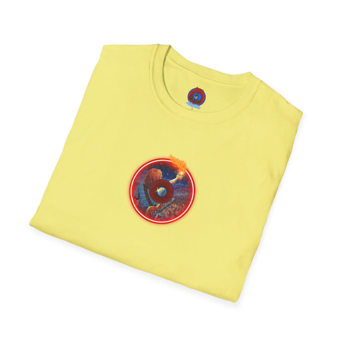 Classic Donut Tee - Unisex Soft-Style - "Torchbearer's Donut " - red donut