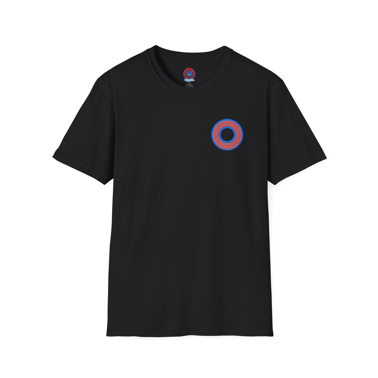 Classic Donut Tee - Unisex Soft-Style - "That's 1 Tasty Donut" - series 1.0  - variant 3 - red donut w/donut hole