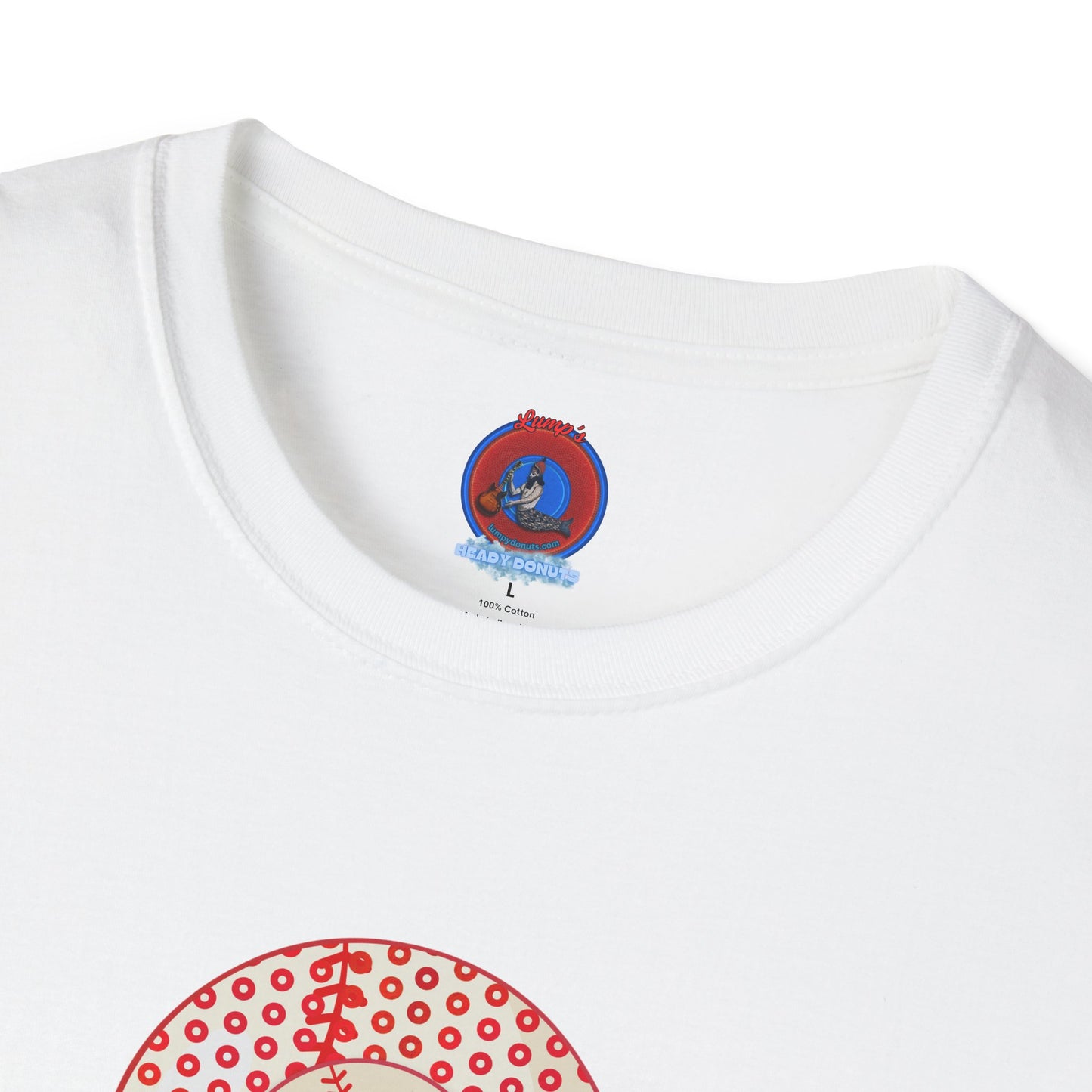 Classic Donut Tee - Unisex Soft-Style - "Phenway Ballpark Donuts" - baseball paradox donut - variant 3
