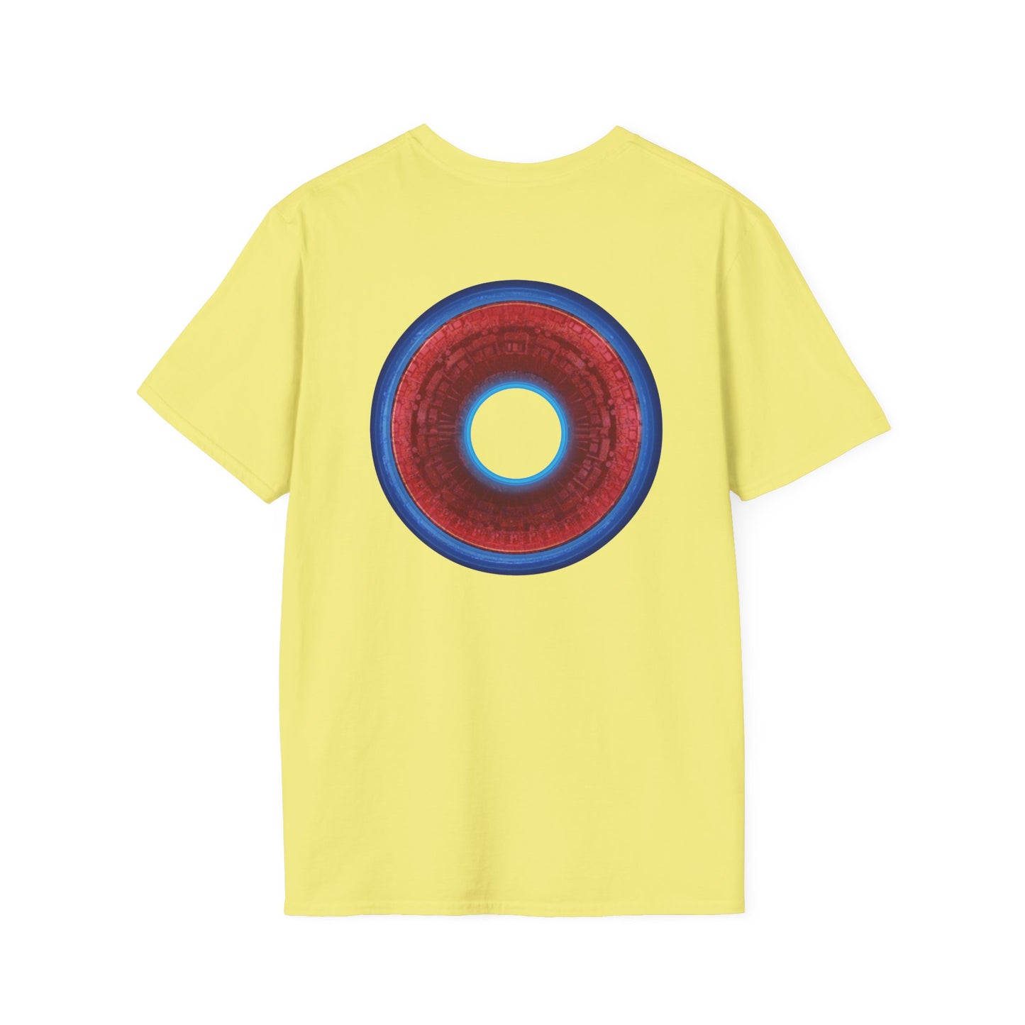Classic Donut Tee - Unisex Soft-Style - "Homer's Perfect Donut" - series 1.0  - variant 1 - dark blue edging & hole