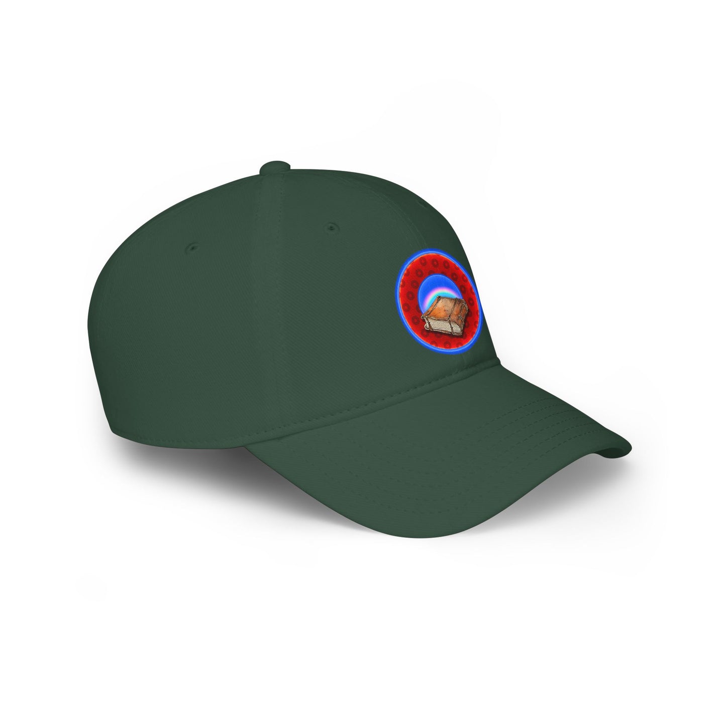 Lumpy Donut Baseball Cap - "Read the F'ing Donut Cap" - paradoxical red/blue wide mouth donut w/