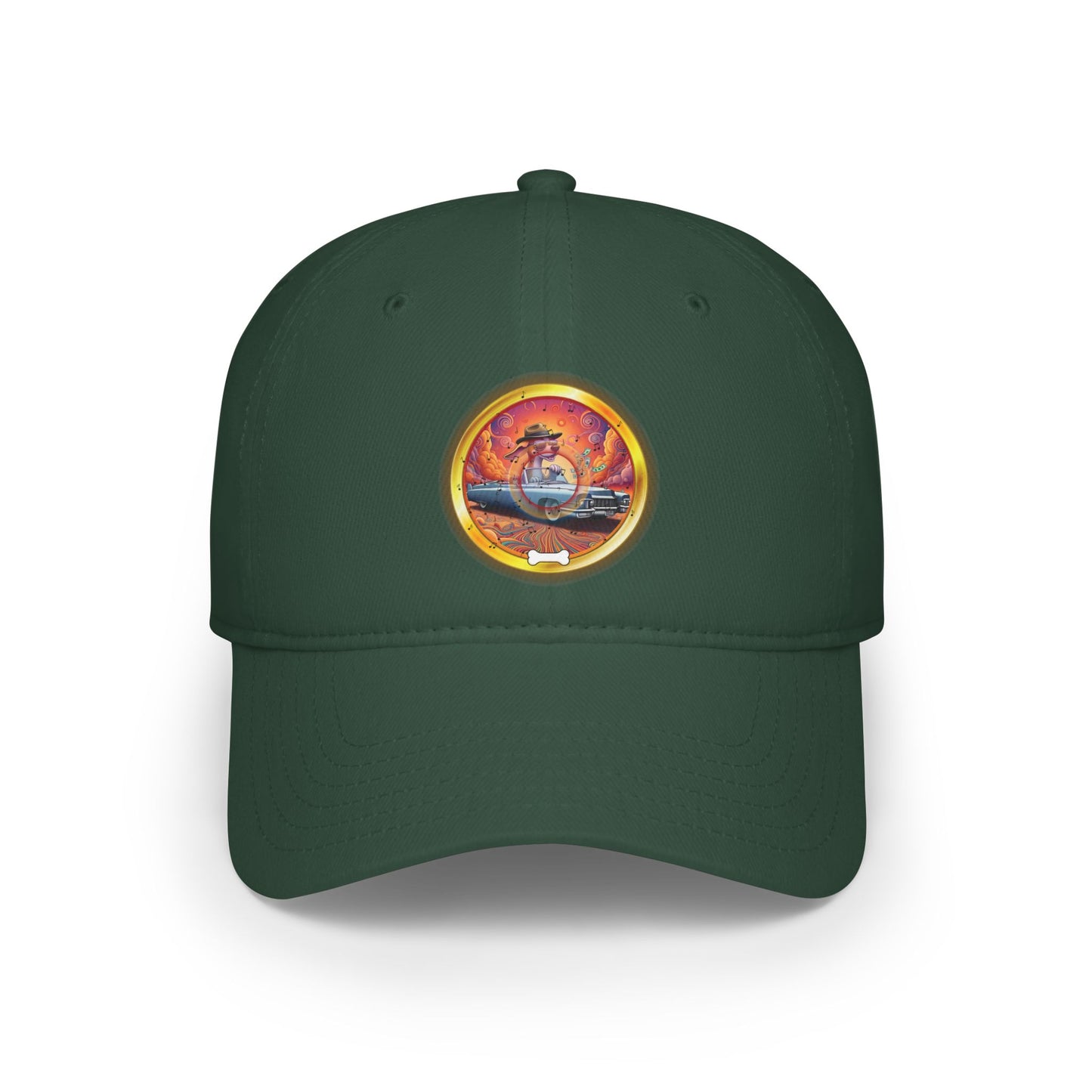 Lumpy Donut Baseball Cap - "Jimmy's Marathon Donut Cap" - variant 4 - golden pic donut w/
