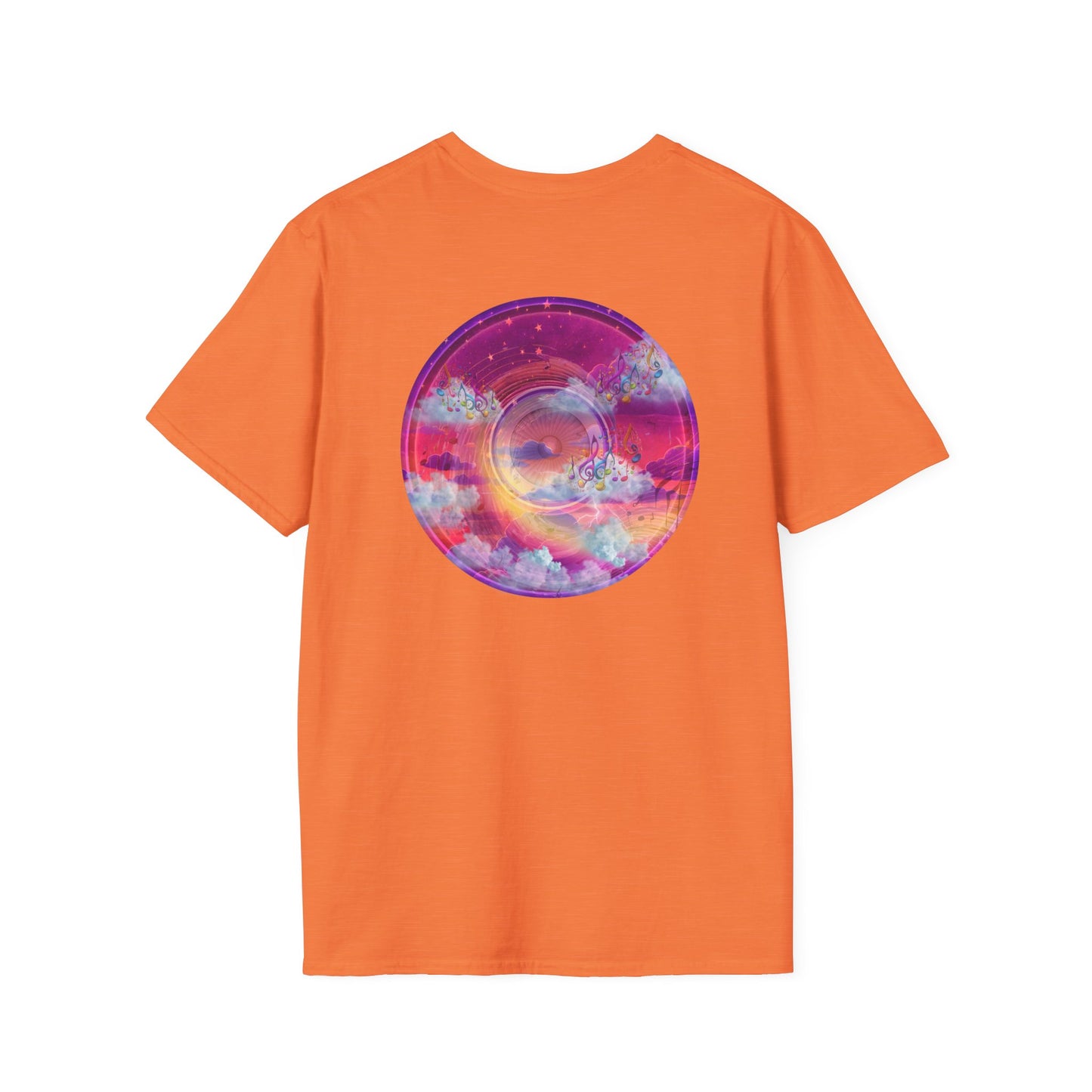 Classic Donut Tee - Unisex Soft-Style - "Conjurers of Donuts" - series 1.0  - magenta/purple donut