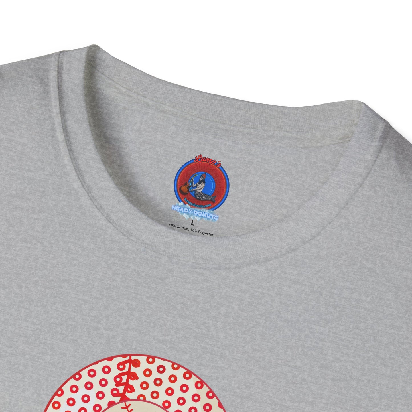 Classic Donut Tee - Unisex Soft-Style - "Phenway Ballpark Donuts" - baseball paradox donut - variant 3