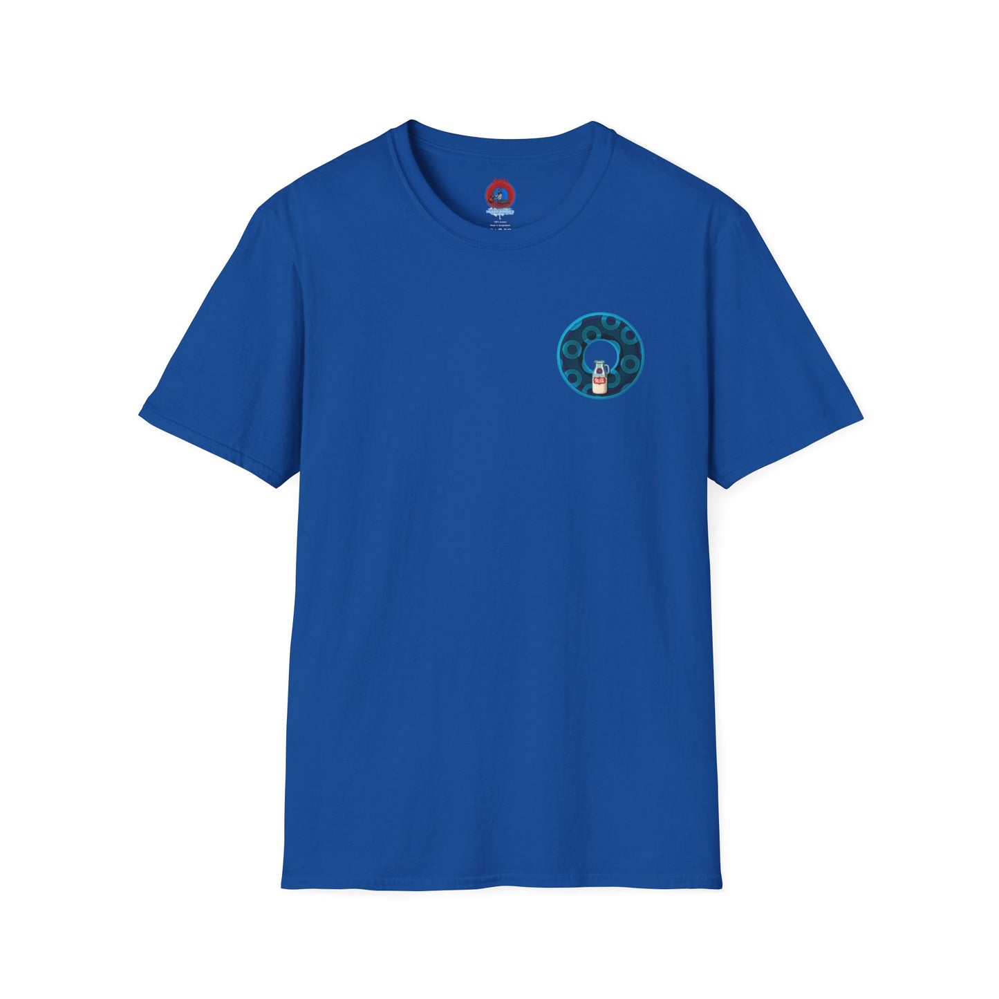 Classic Donut Tee - Unisex Soft-Style - "Wooked Cream - YEMSG Donut " - blue/teal rustic paradox donut - variant 7