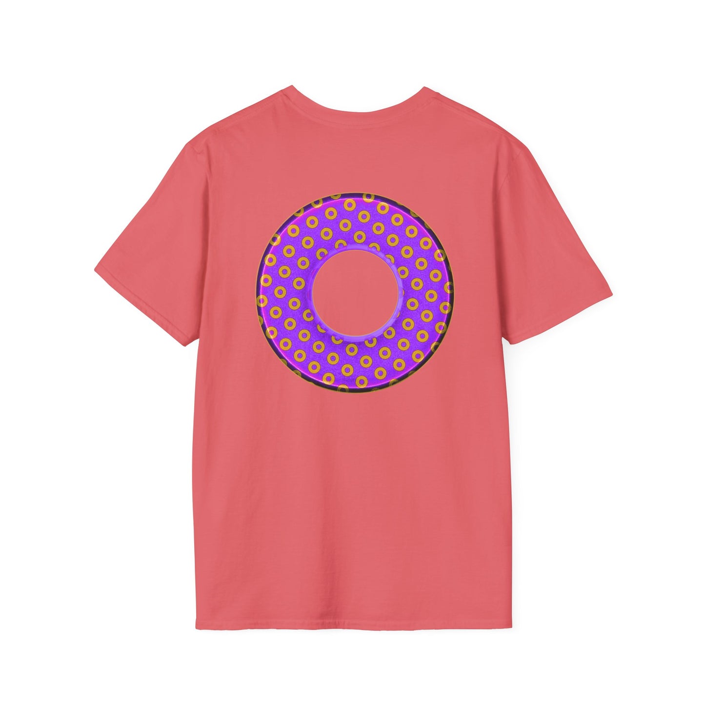 Plain Donuts/Unisex Soft-Style - "Plain Electric Paradoxical Donuts" - bright purple/magenta donuts