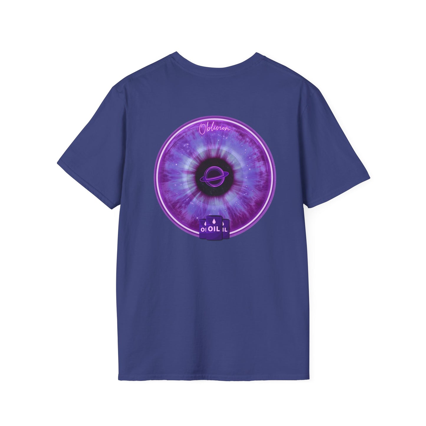 Classic Donut Tee - Unisex Soft-Style - "The Oblivious Donut" - purple idonut