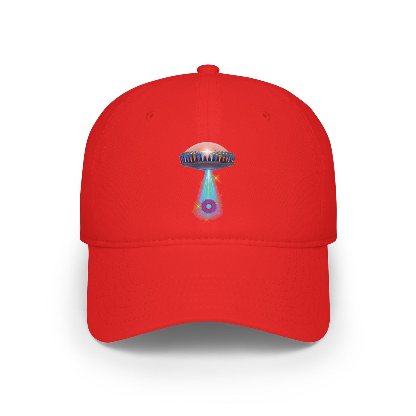 Lumpy Donut Baseball Cap - "Mothership Donut Cap" -  variant 2 - donut w/tractor beam