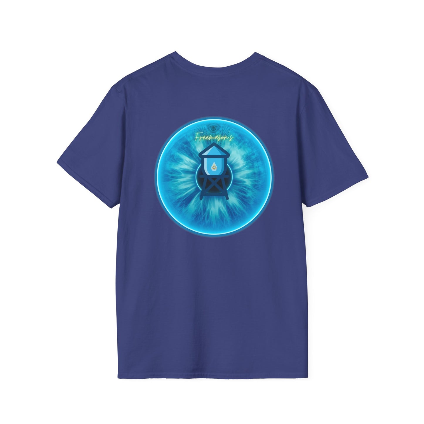 Classic Donut Tee - Unisex Soft-Style - "The Peering Donut of Opacity" - light blue idonut - variant 1