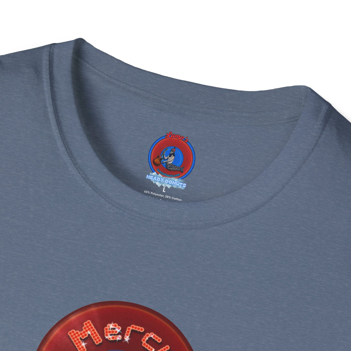 Classic Donut Tee - Unisex Soft-Style - "Donuts of the Gods" - series 1.0 - variant 4 - red donut