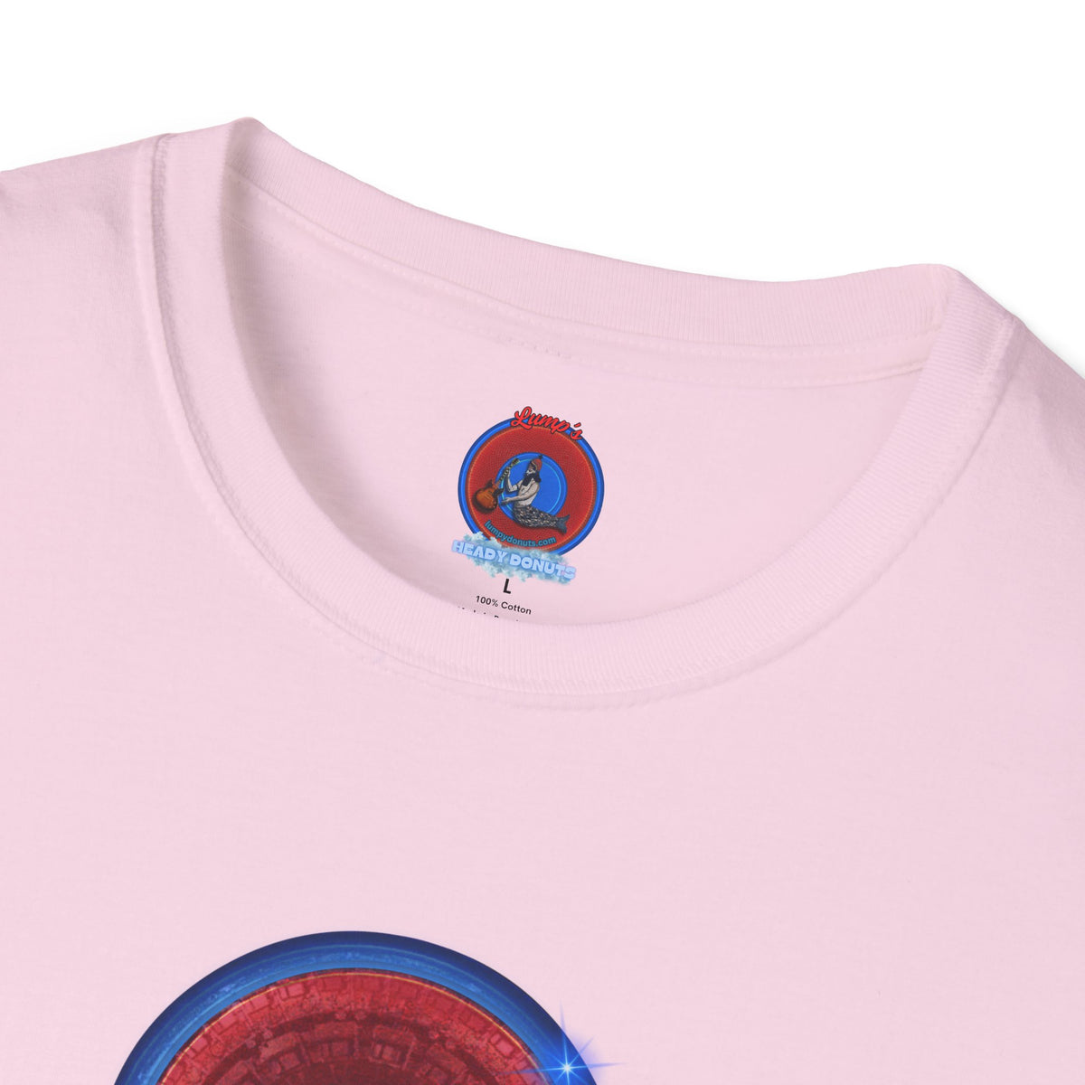 Classic Donut Tee - Unisex Soft-Style - "Homer's Perfect Donut" - series 1.0  - variant 2 - dark blue edging