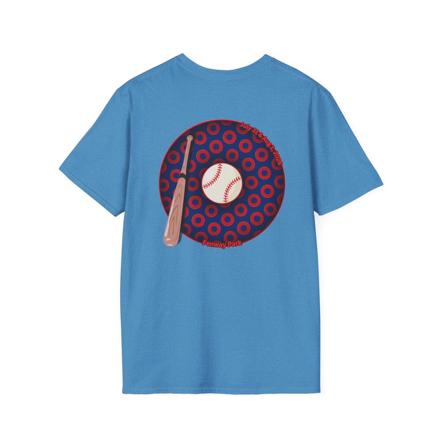 Classic Donut Tee - Unisex Soft-Style - "Phenway Ballpark Donuts" - vivid paradox donut - variant 1