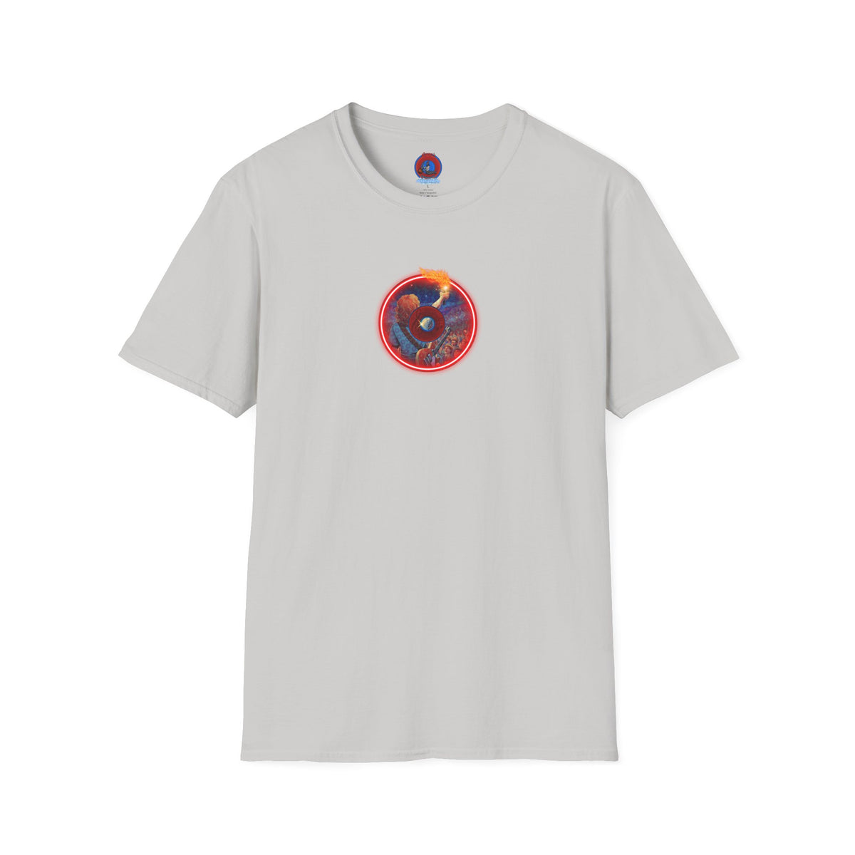 Classic Donut Tee - Unisex Soft-Style - "Torchbearer's Donut " - red donut