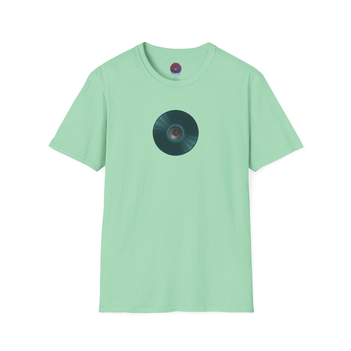 Classic Donut Tee - Unisex Soft-Style - "The Plain Record Donut" - series 1.0 - dark teal green