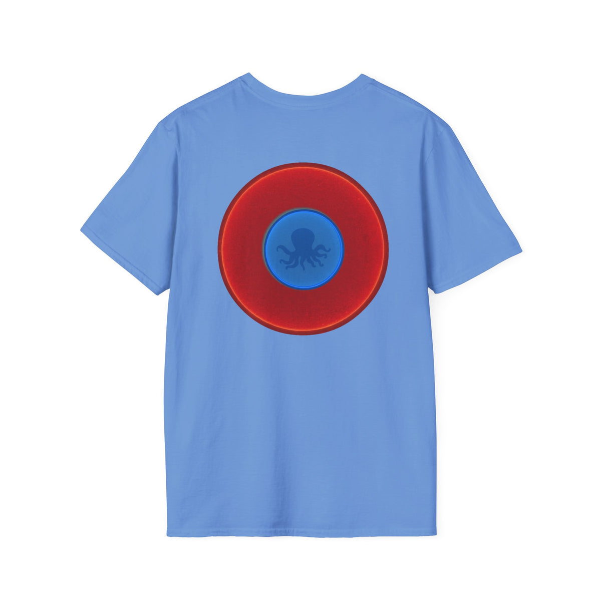 Classic Donut Tee - Unisex Soft-Style - "Octopussy Donut" - series 1.0 -  vivid red donut