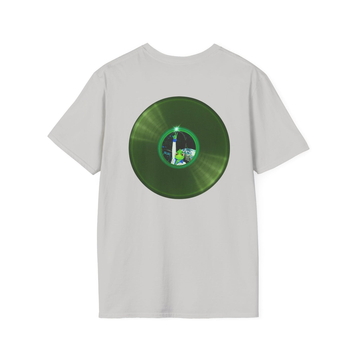 Classic Donut Tee - Unisex Soft-Style - "Rutherford's Staying Alive" - series 1.0 - variant 2 - green donut