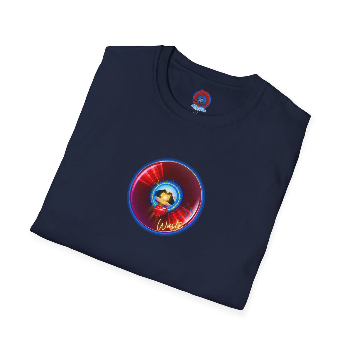 Classic Donut Tee - Unisex Soft-Style - "Wasted Donut" - series 1.0 - variant 2 - red donut