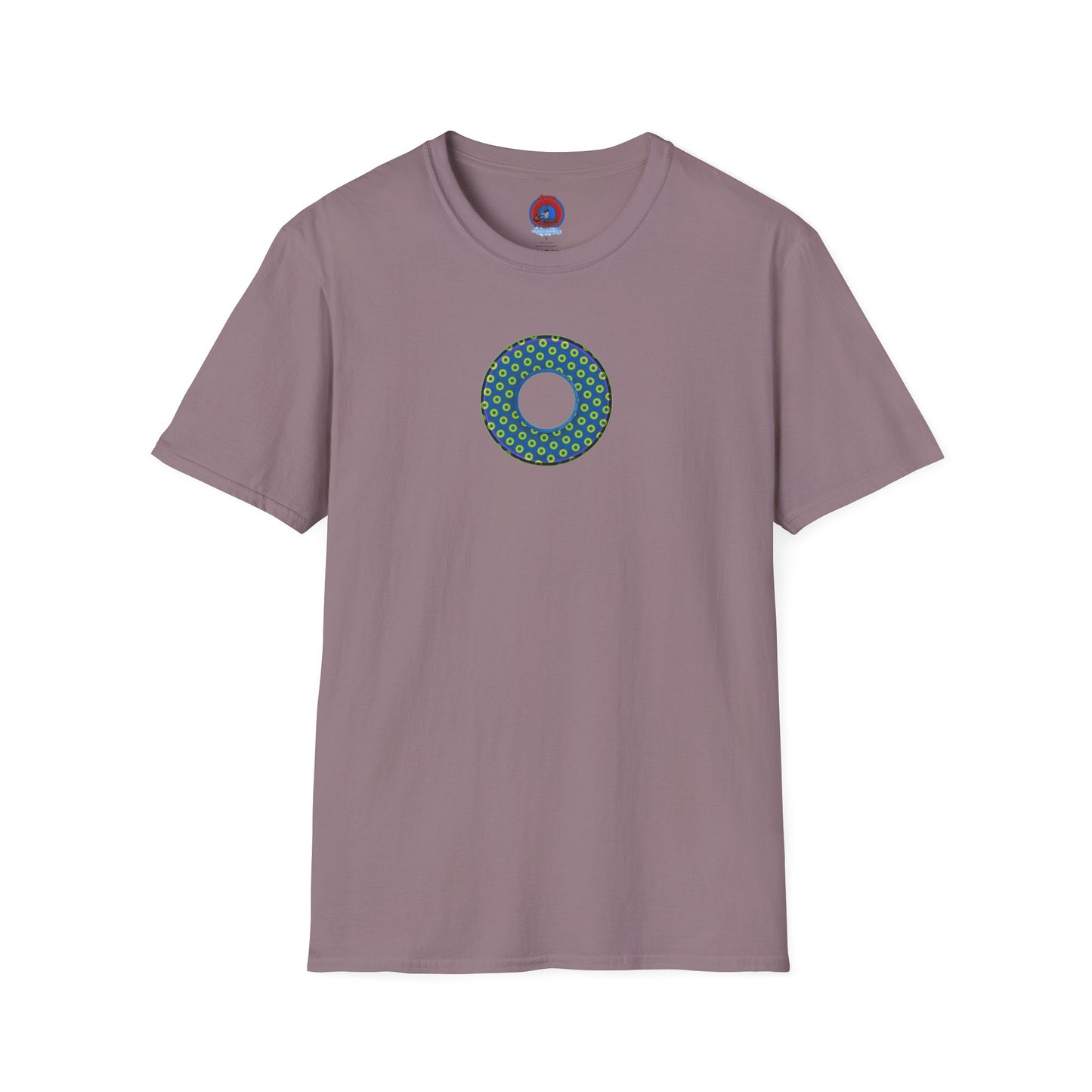 Plain Donuts/Unisex Soft-Style - "Plain Electric Paradoxical Donuts" - yellow/blue donuts