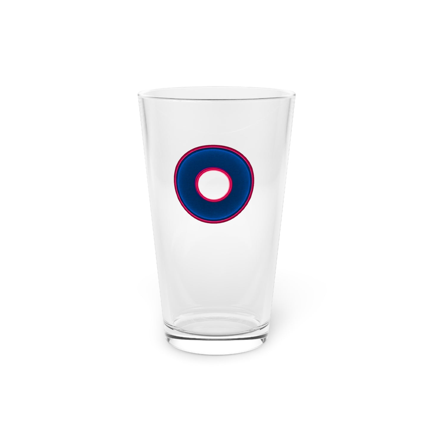16oz Lumpy Pint Glass - vivid dark blue/red purple