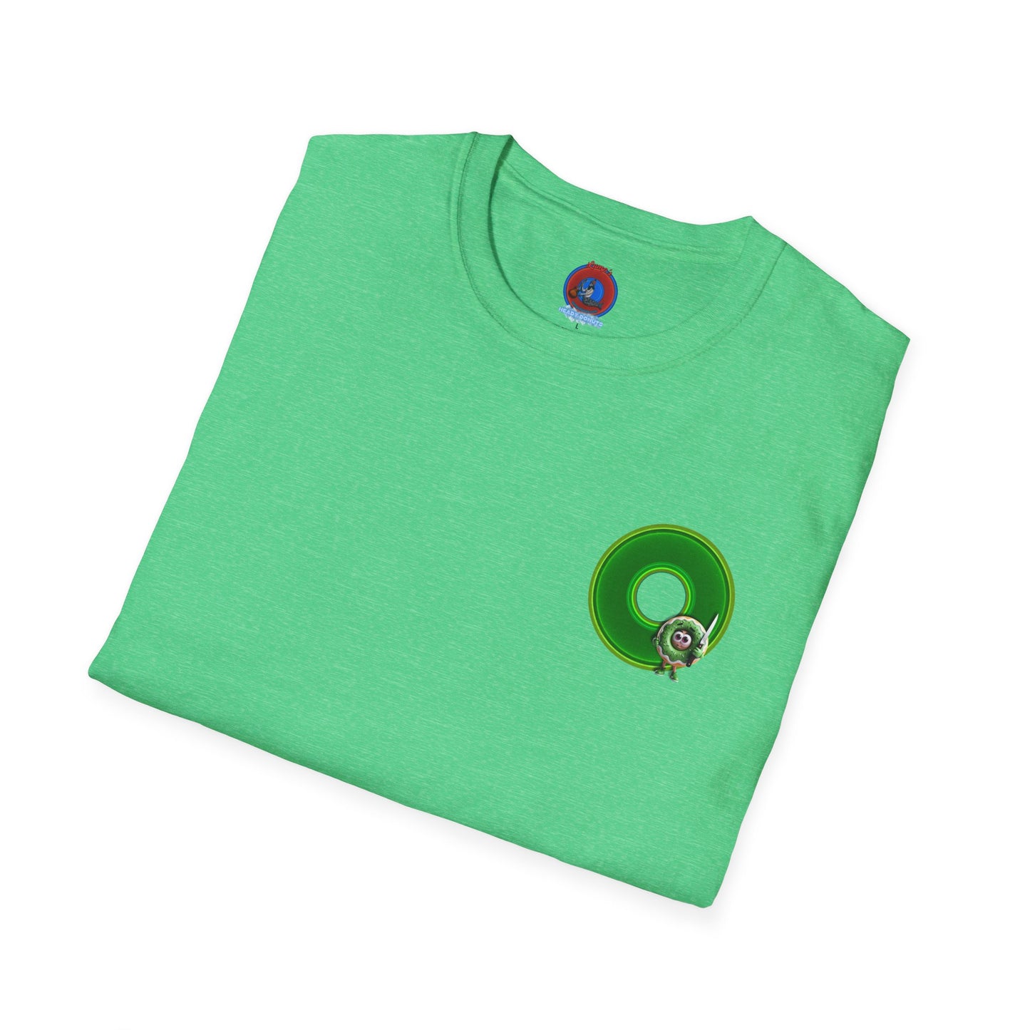 Classic Donut Tee - Unisex Soft-Style - "My Friend the Donut " - series 1.0  - variant 4 - green donut