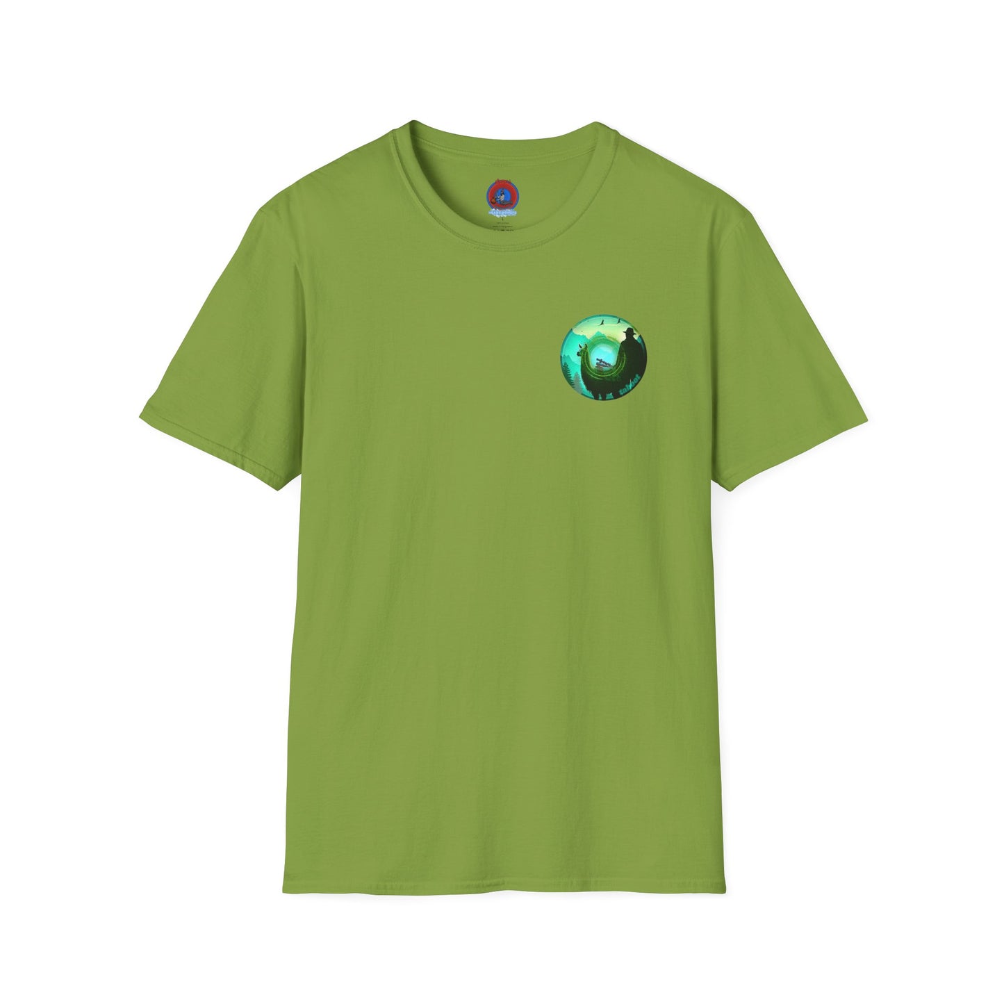 Classic Donut Tee - Unisex Soft-Style - "The Taboo(t) Donut" - green/picture donut