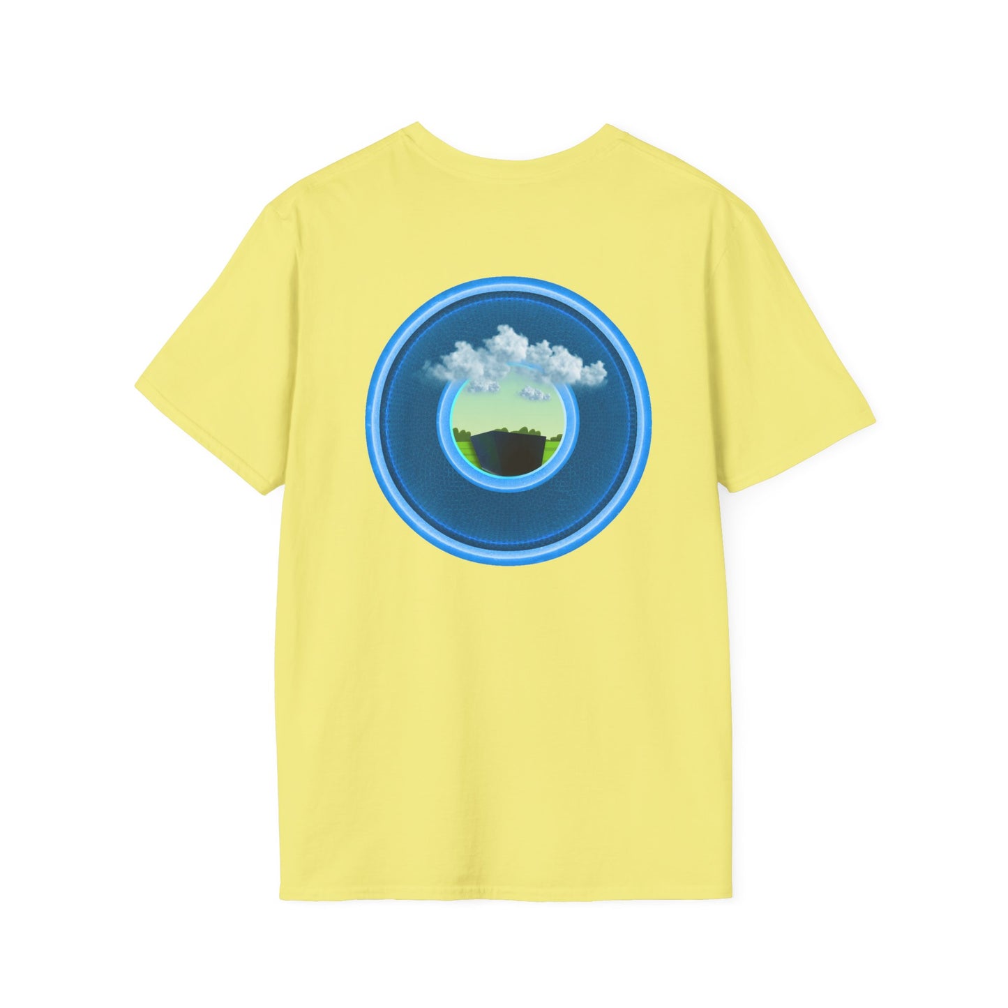Classic Donut Tee - Unisex Soft-Style - "Got Rhombus?" - series 1.0  - variant 1 - blue/blue donut