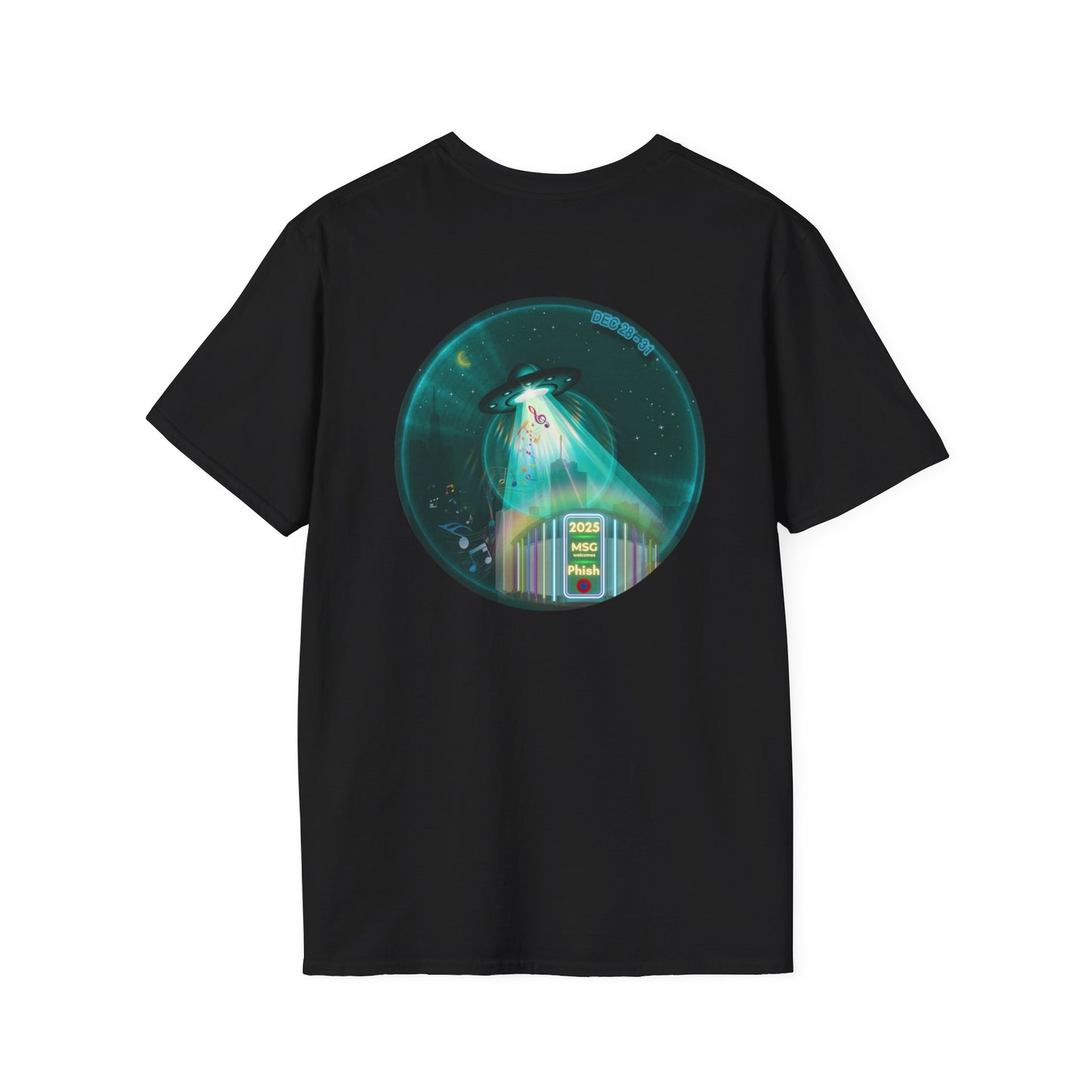 Classic Donut Tee - Unisex Soft-Style - "Secret Ingredient? MSG Of Course" - NYE Dec '24 - green donut