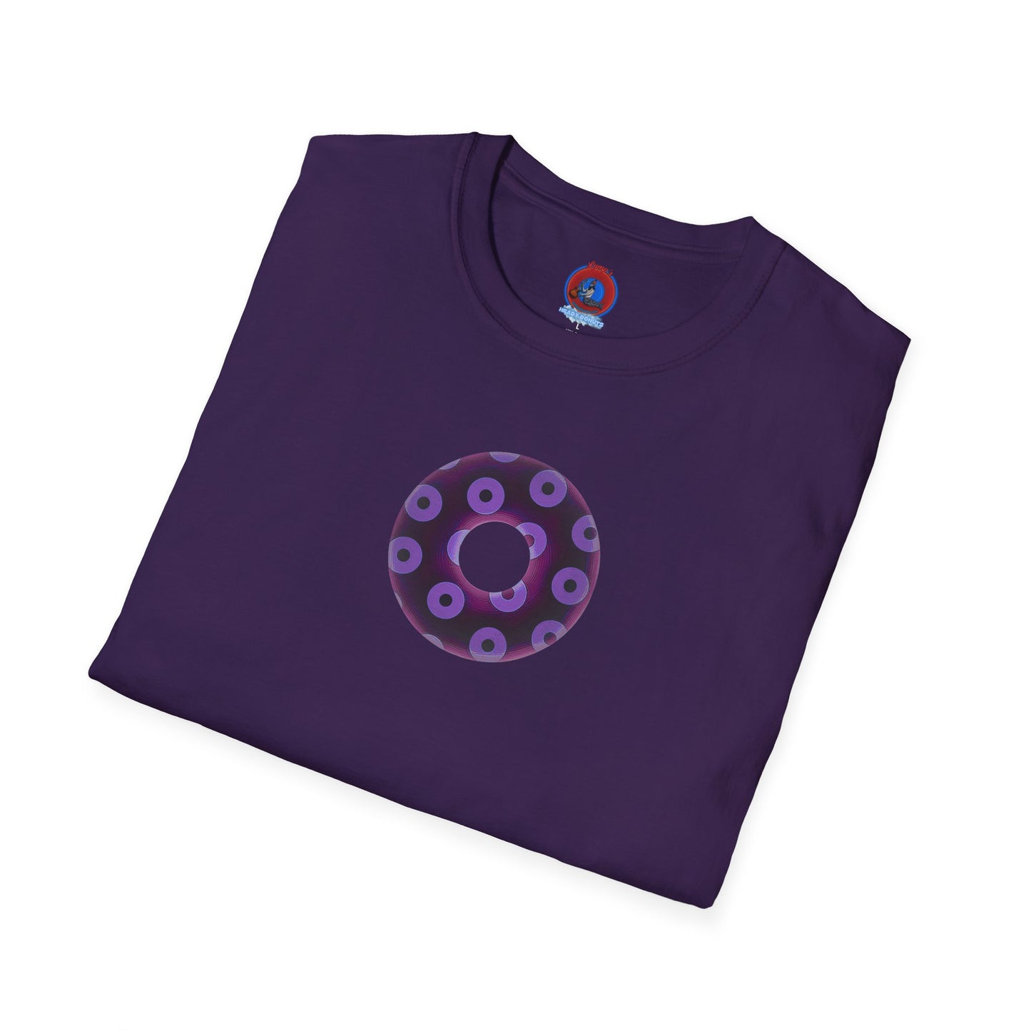 Plain Donuts/Unisex Soft-Style - "Plain Blimpy Paradoxical Donuts" - dark red violet/light purple donuts