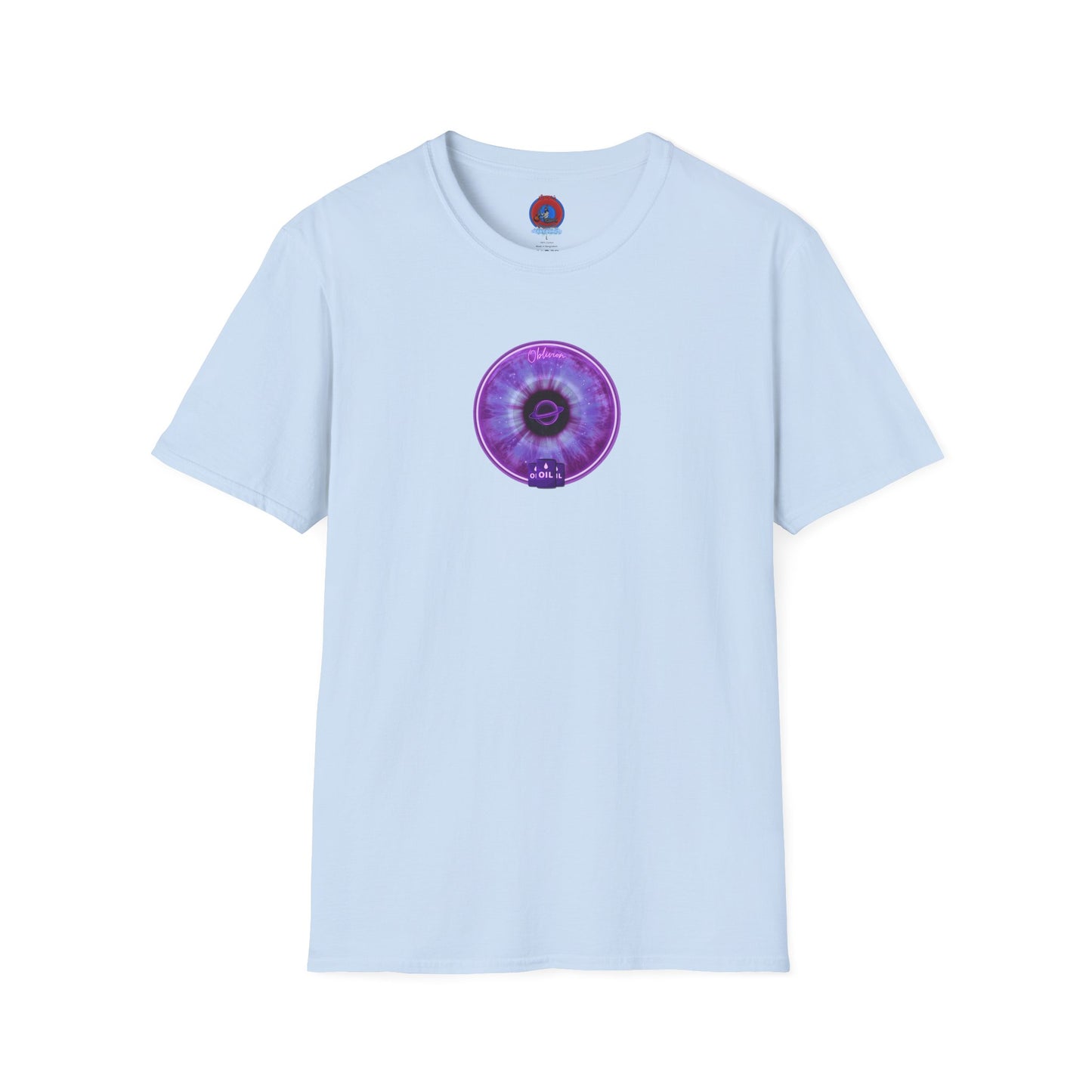 Classic Donut Tee - Unisex Soft-Style - "The Oblivious Donut" - purple idonut