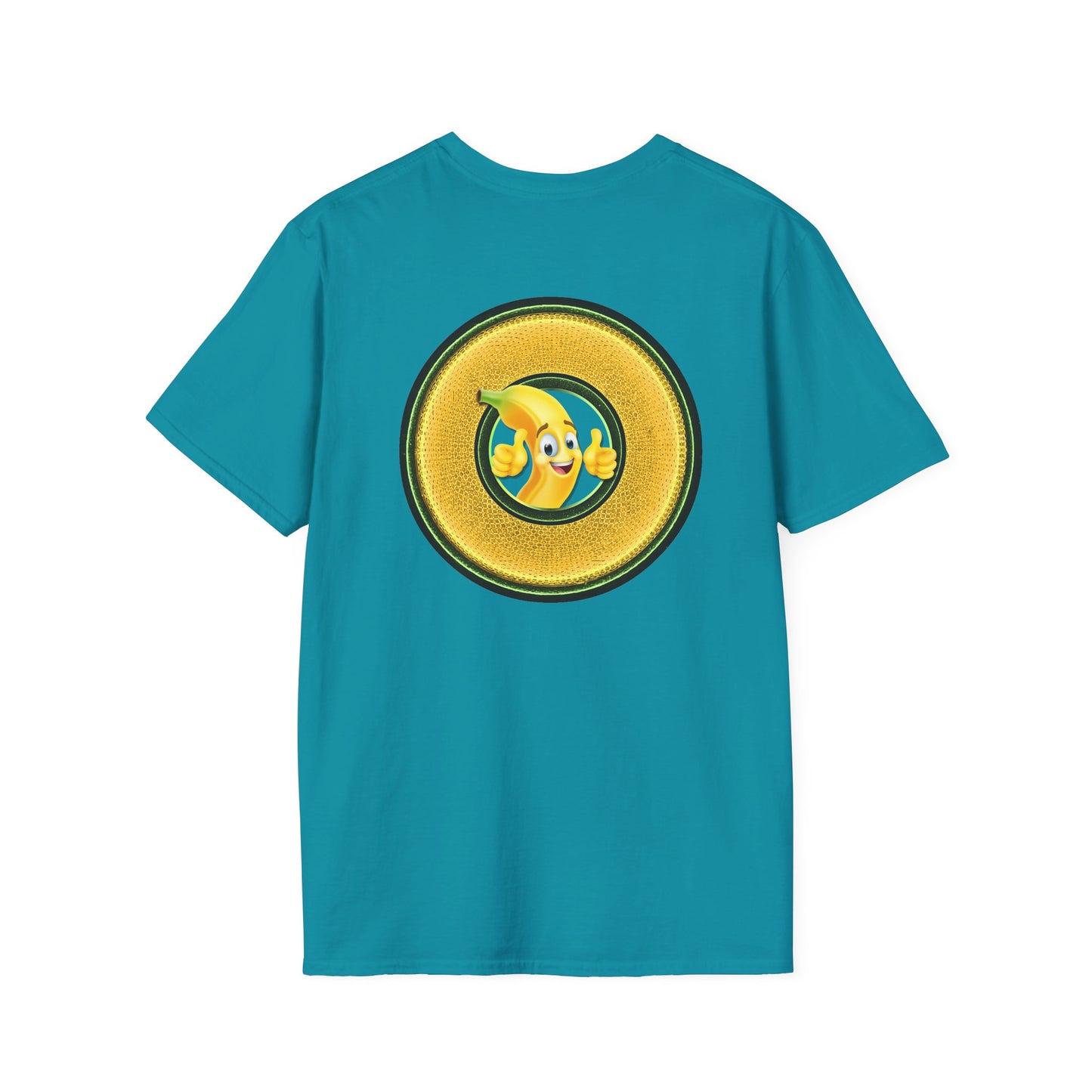 Classic Donut Tee - Unisex Soft-Style - "Dis sheet, it's bananas!" - series 1.0 - variant 5 - golden donut
