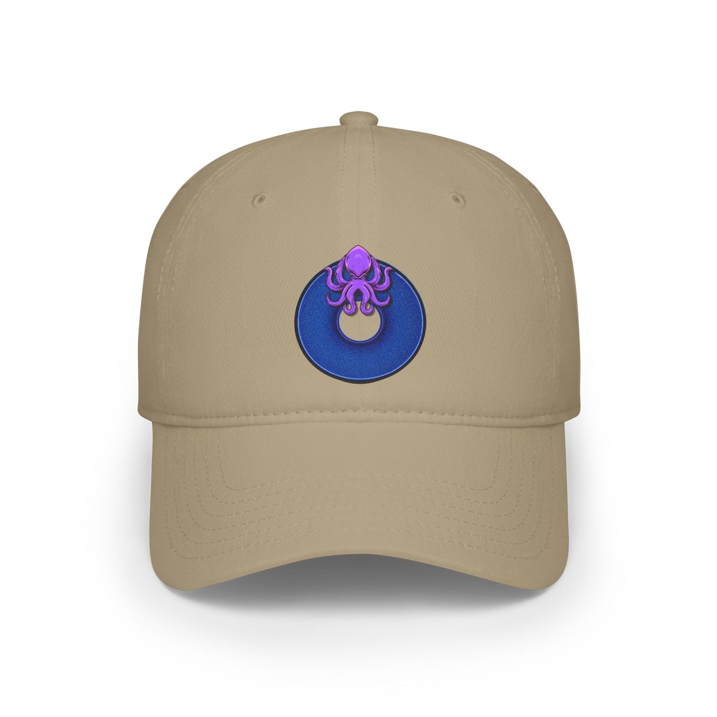 Lumpy Donut Baseball Cap - "Roger Moore's Donut" - variant 2 - vivid blue w/