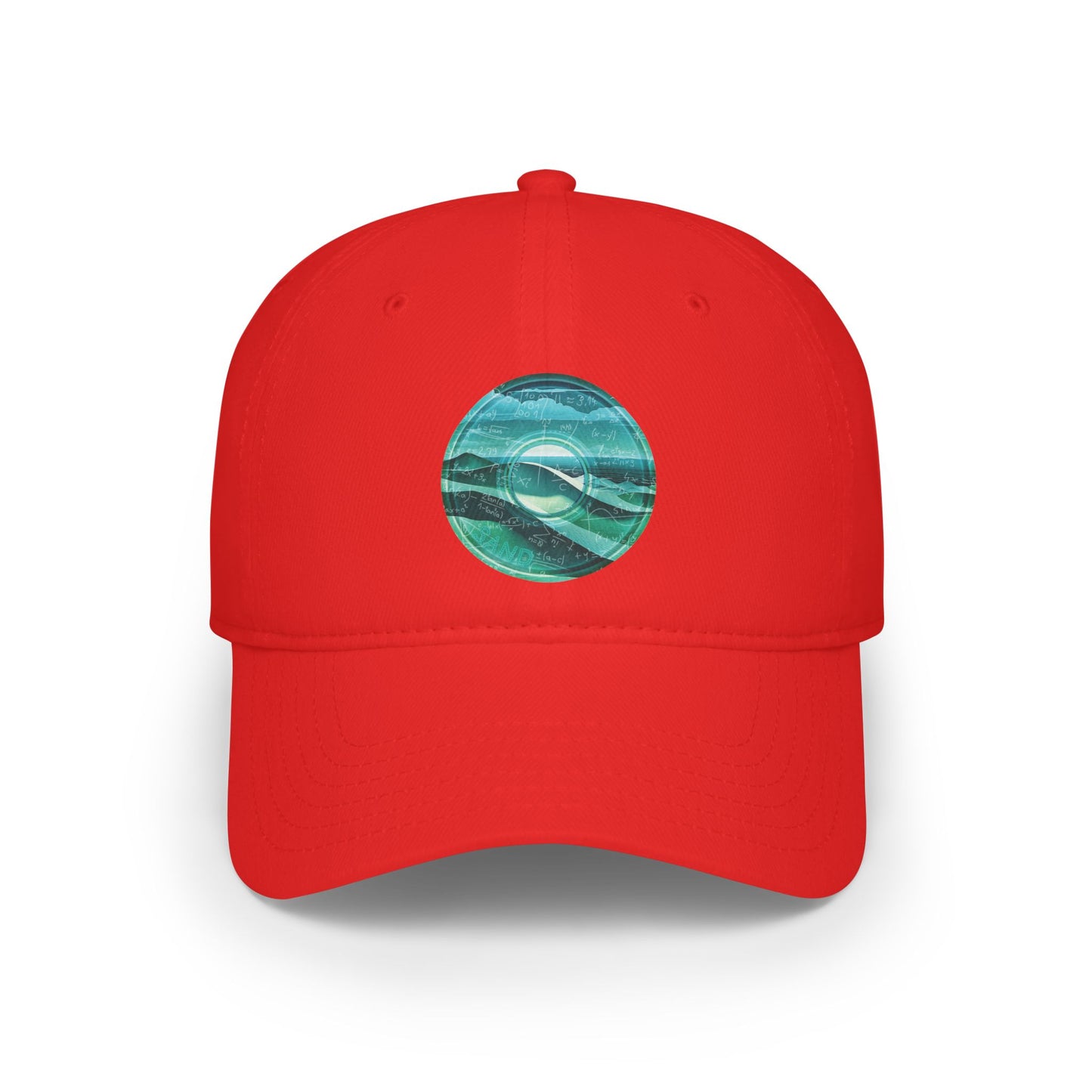 Lumpy Donut Baseball Cap - "The Equating Donut Cap" - green/teal pic donut w/