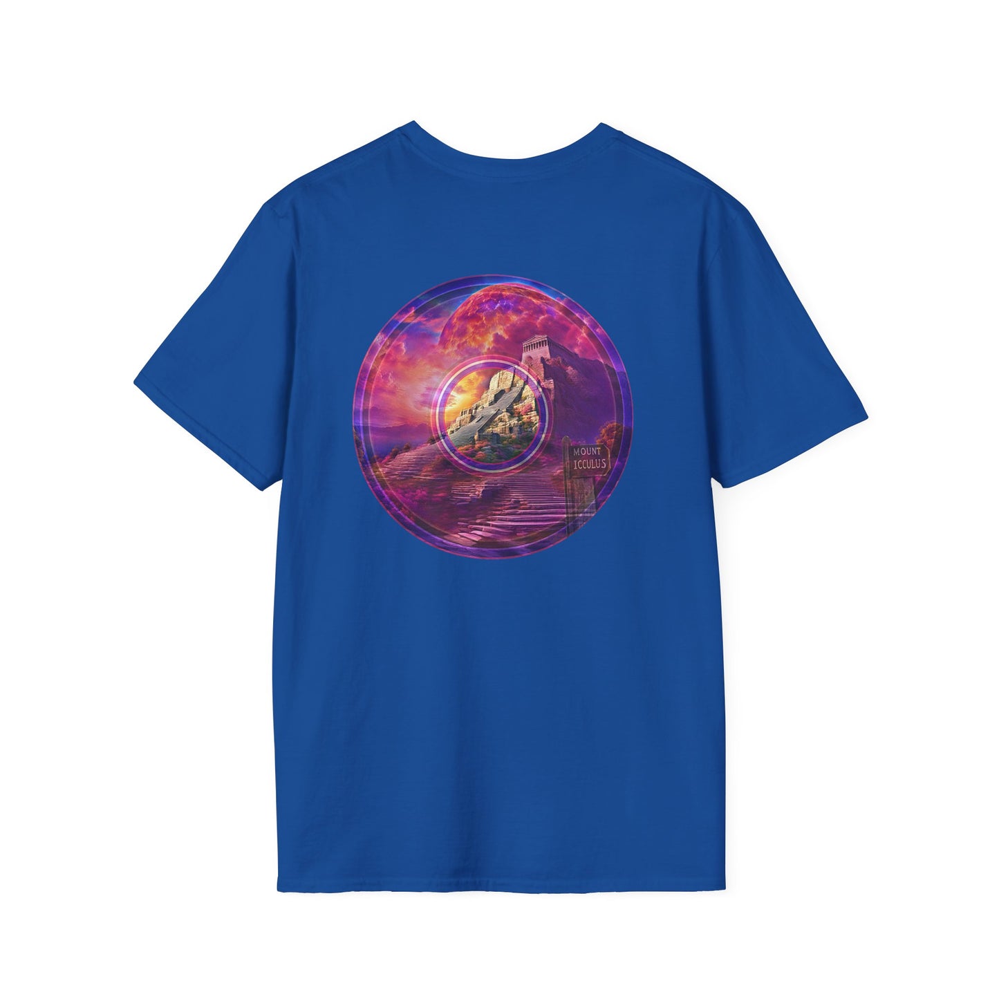 Classic Donut Tee - Unisex Soft-Style - "Icculus's Mountain Donuts " - series 1.0  - purple-ish donut