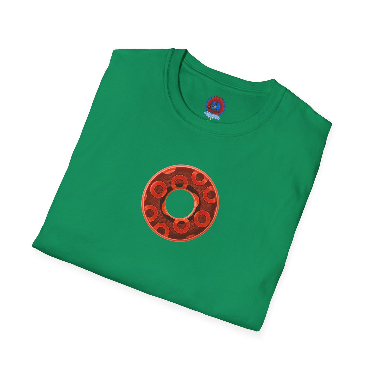 Plain Donuts/Unisex Soft-Style - "Plain Rustic Paradoxical Donuts" - red/dark red donuts