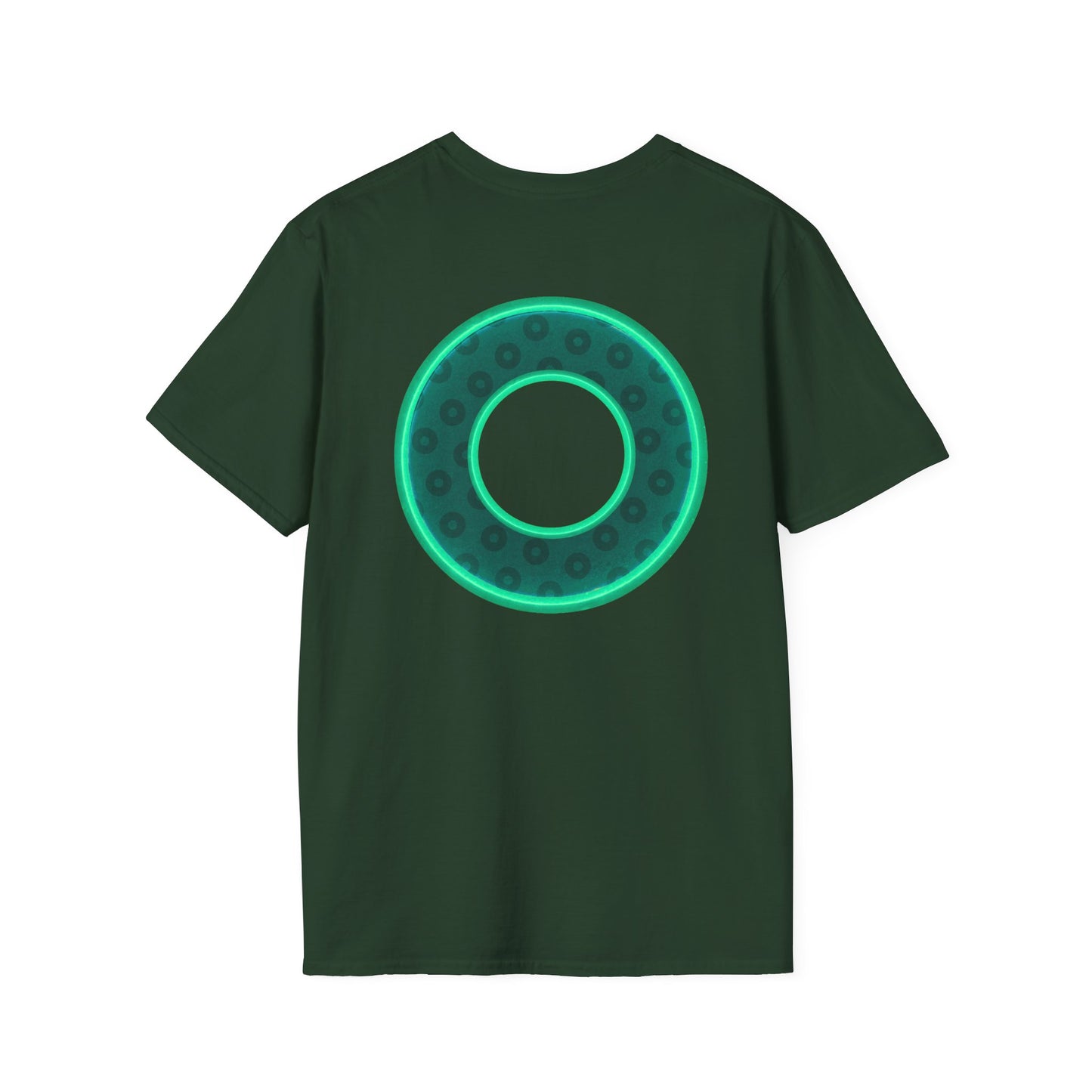 Plain Donuts/Unisex Soft-Style - "Plain Wide Mouthed Paradoxical Donuts" - forest green/mint green donuts
