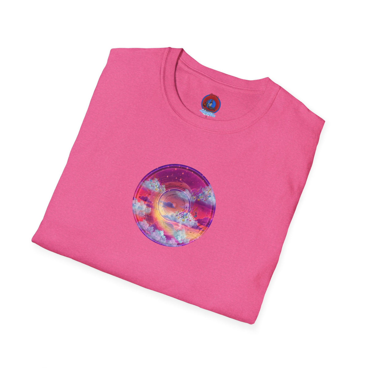 Classic Donut Tee - Unisex Soft-Style - "Pillow Donuts of Cotton" - vivid magenta pic donut