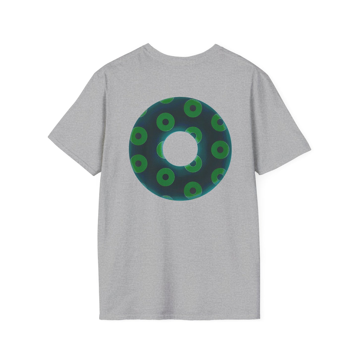 Plain Donuts/Unisex Soft-Style - "Plain Blimpy Paradoxical Donuts" - dark green/light green donuts