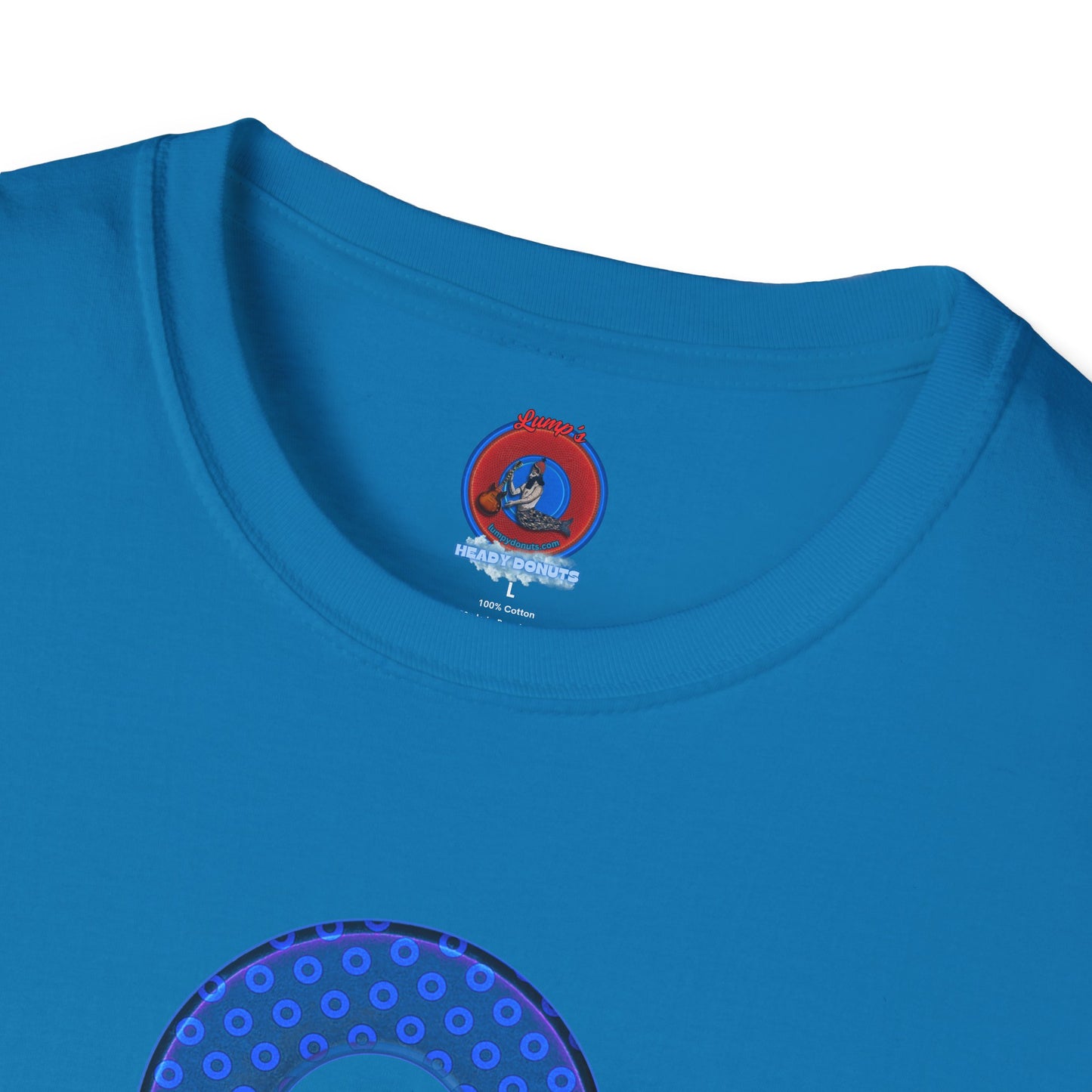 Plain Donuts/Unisex Soft-Style - "Plain Electric Paradoxical Donuts" - royal blue/dark blue donuts