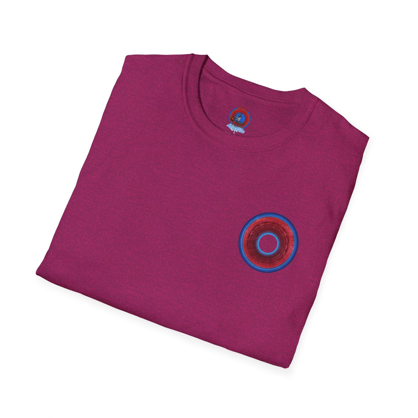 Classic Donut Tee - Unisex Soft-Style - "Homer's Perfect Donut" - series 1.0  - variant 1 - dark blue edging & hole