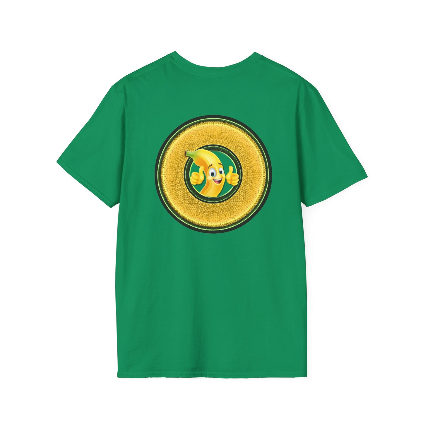 Classic Donut Tee - Unisex Soft-Style - "Dis sheet, it's bananas!" - series 1.0 - variant 5 - golden donut
