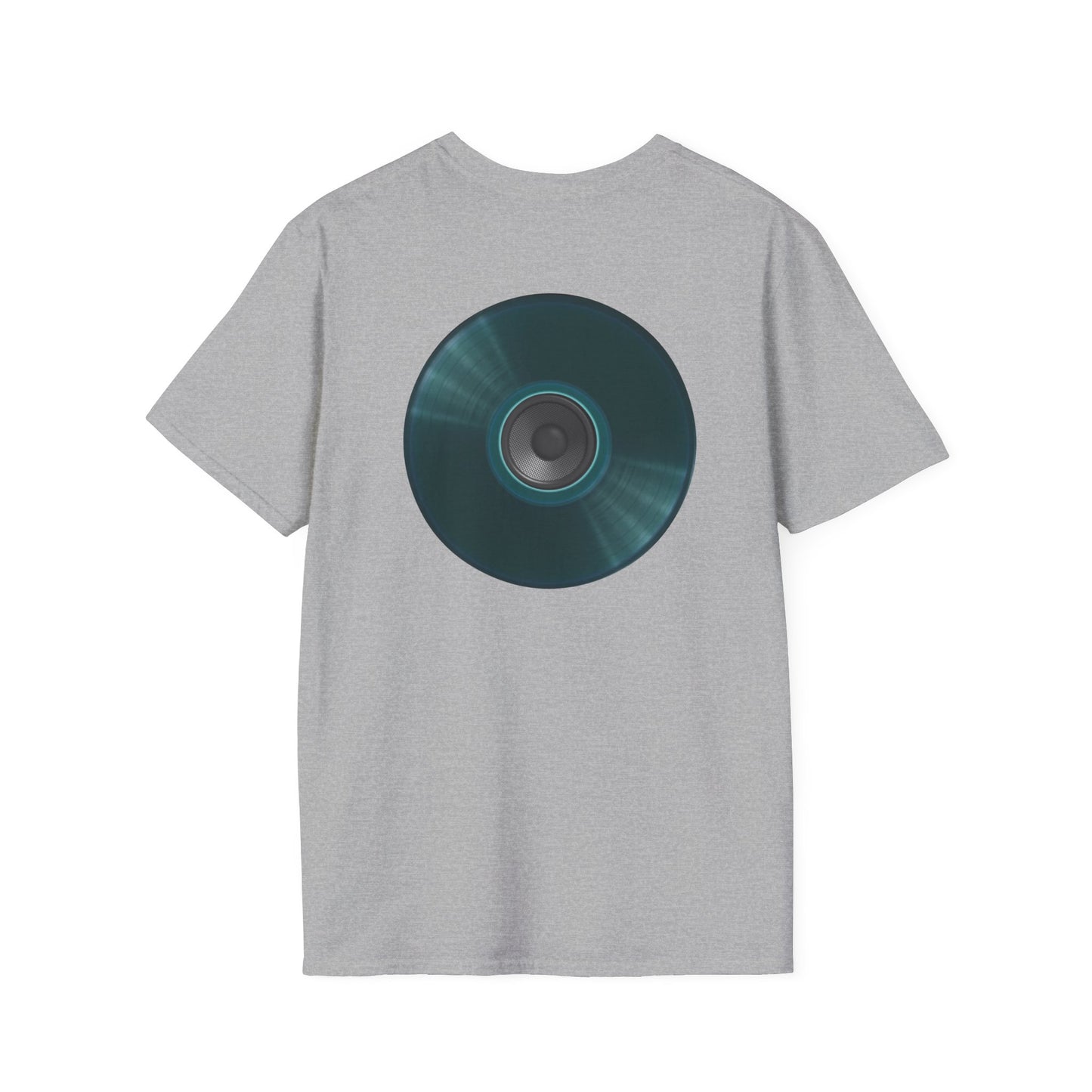 Classic Donut Tee - Unisex Soft-Style - "The Plain Record Donut" - series 1.0 - dark teal green
