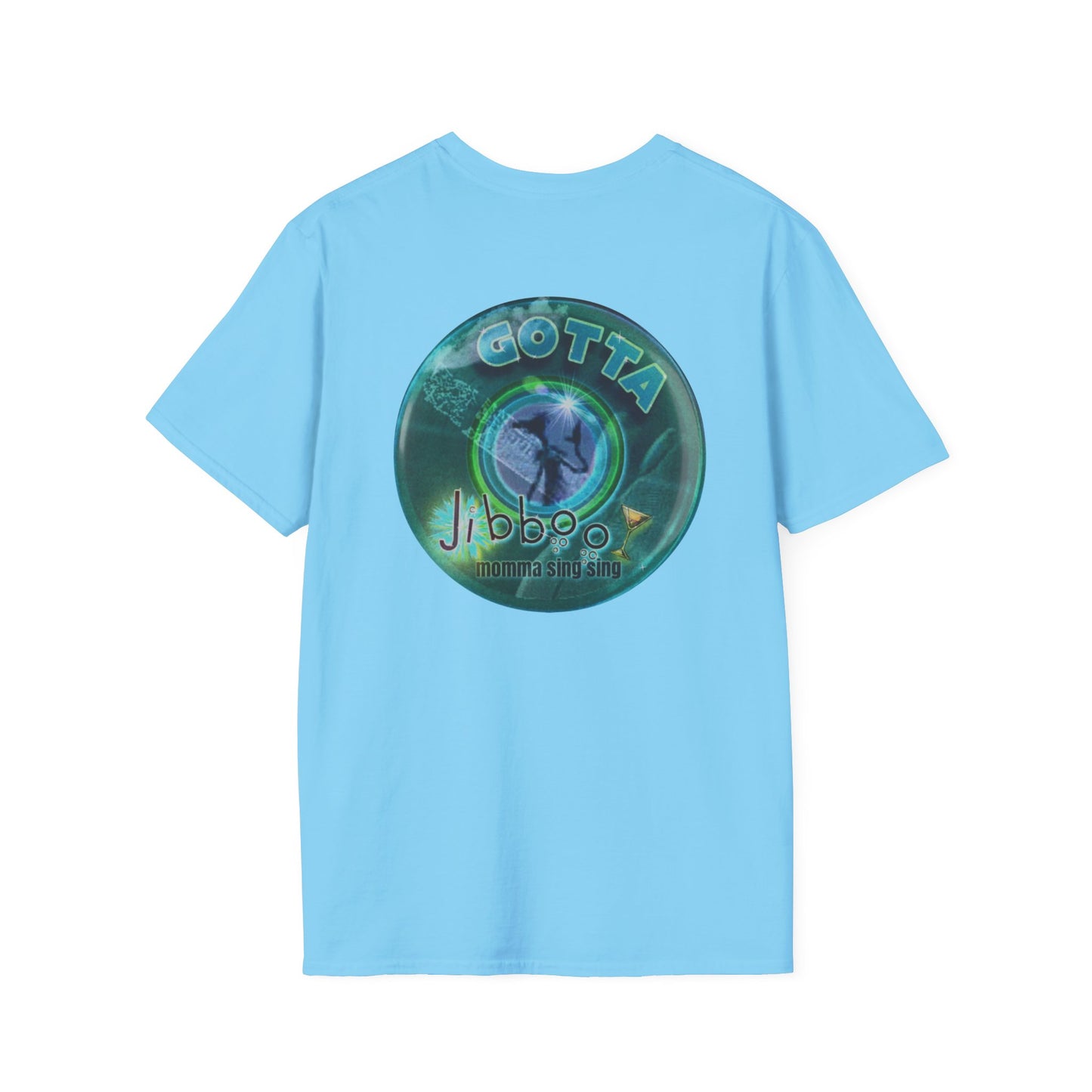 Classic Donut Tee - Unisex Soft-Style - "Momma just got out of Sing Sing" - dark teal donut